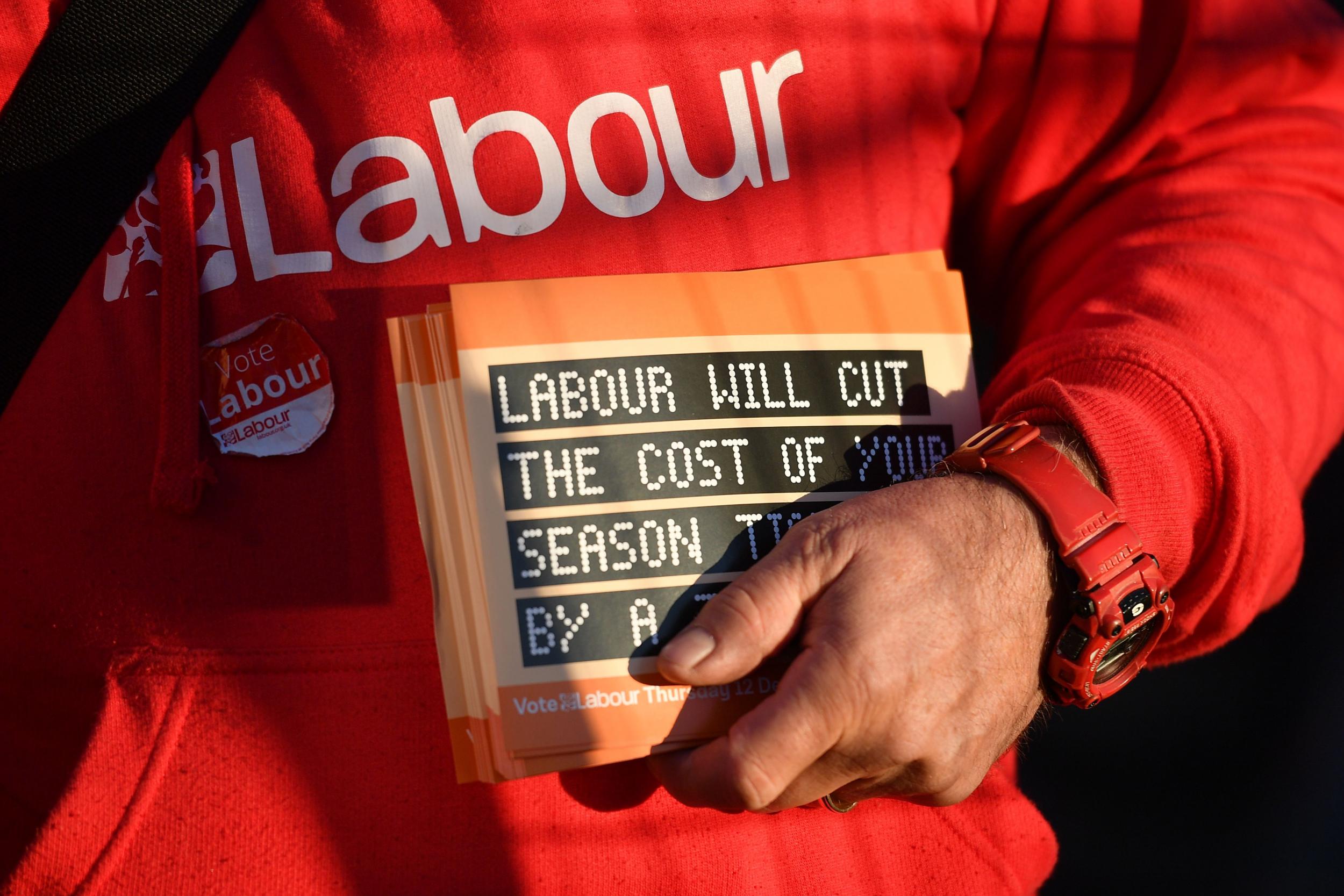 Labour is the sole target of the attack advert campaign