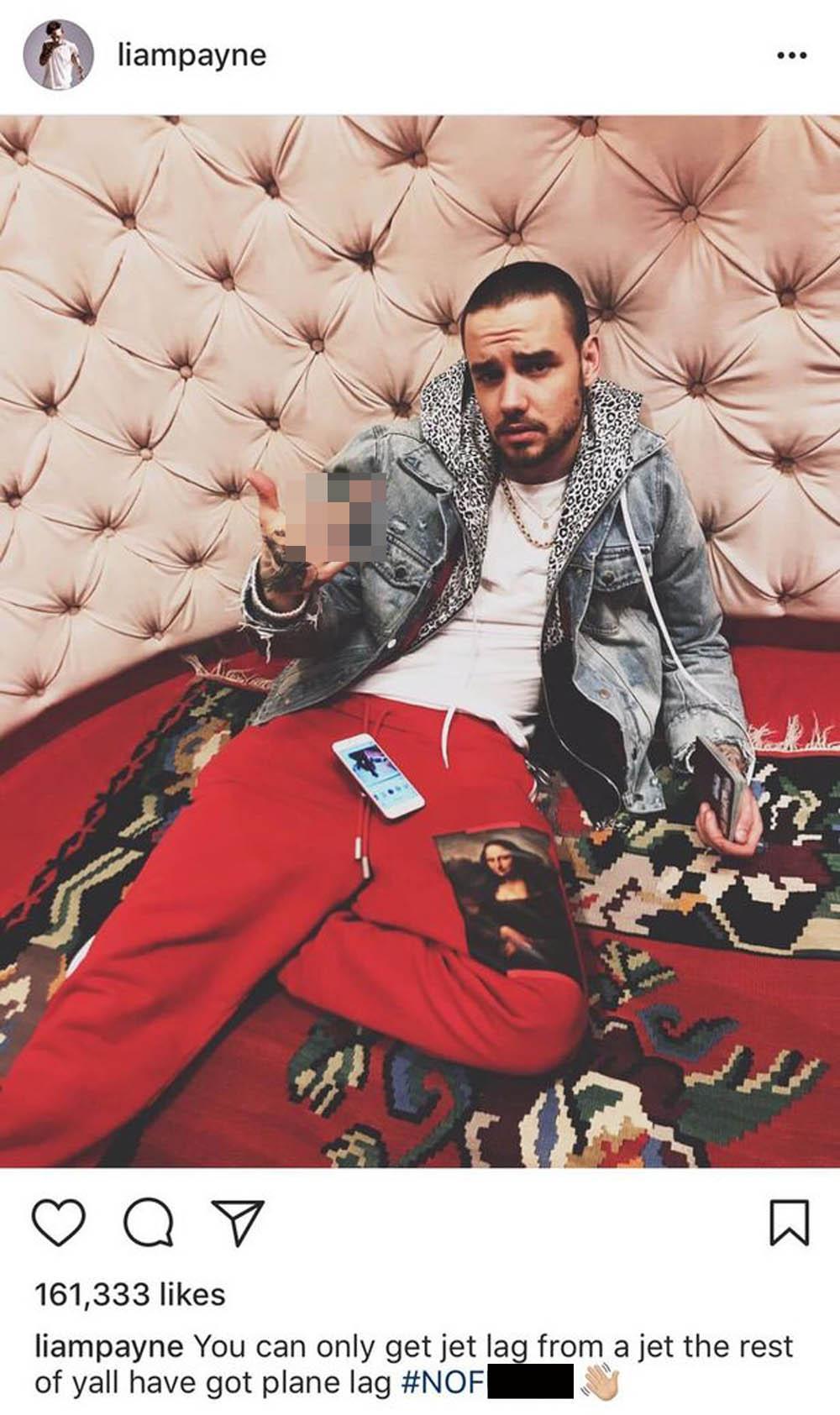 ‘#NOF****’: Payne’s infamous deleted Instagram in 2018