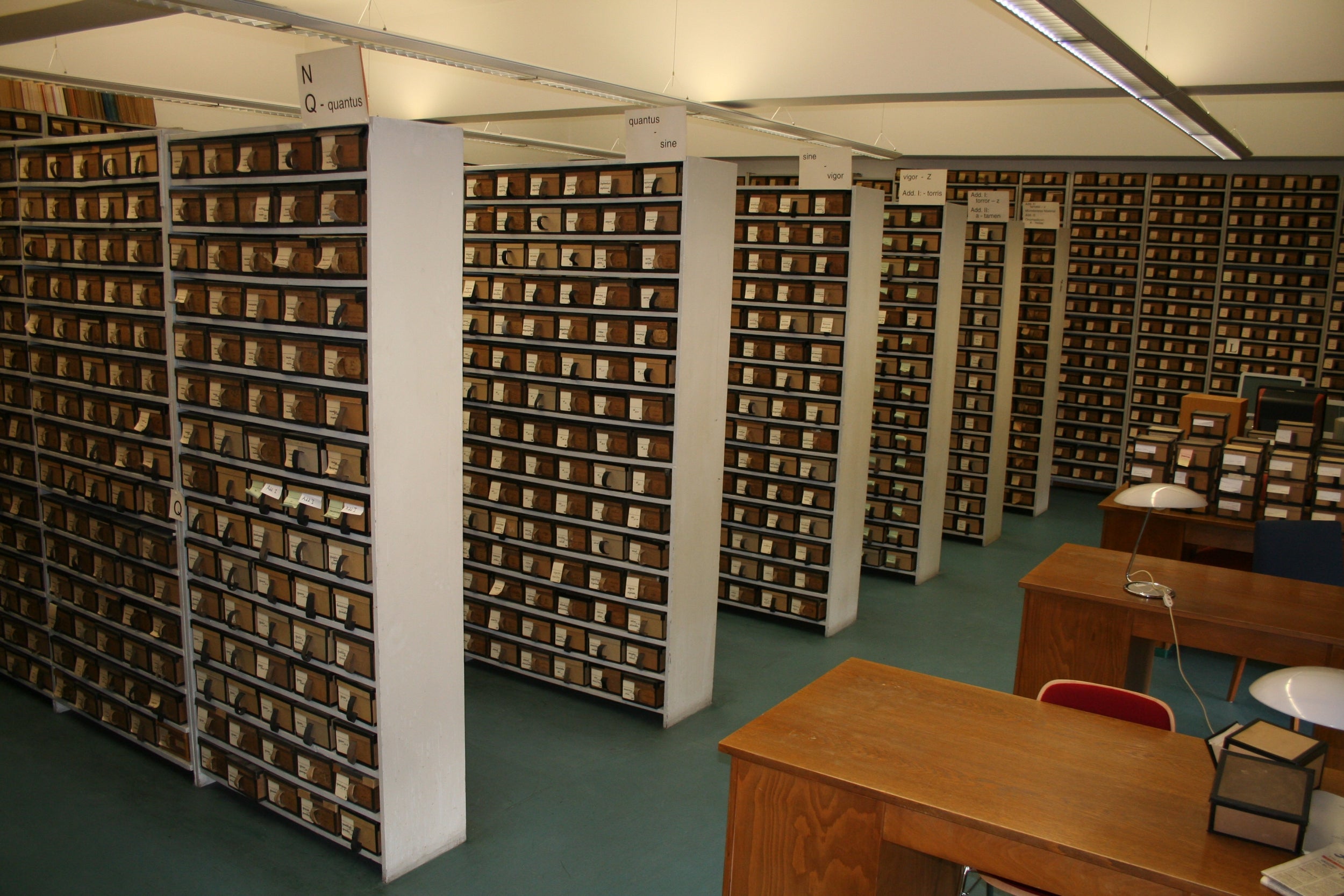 There are about 10 million paper slips stored in the library (NP Holmes/CC BY-SA 3.0)