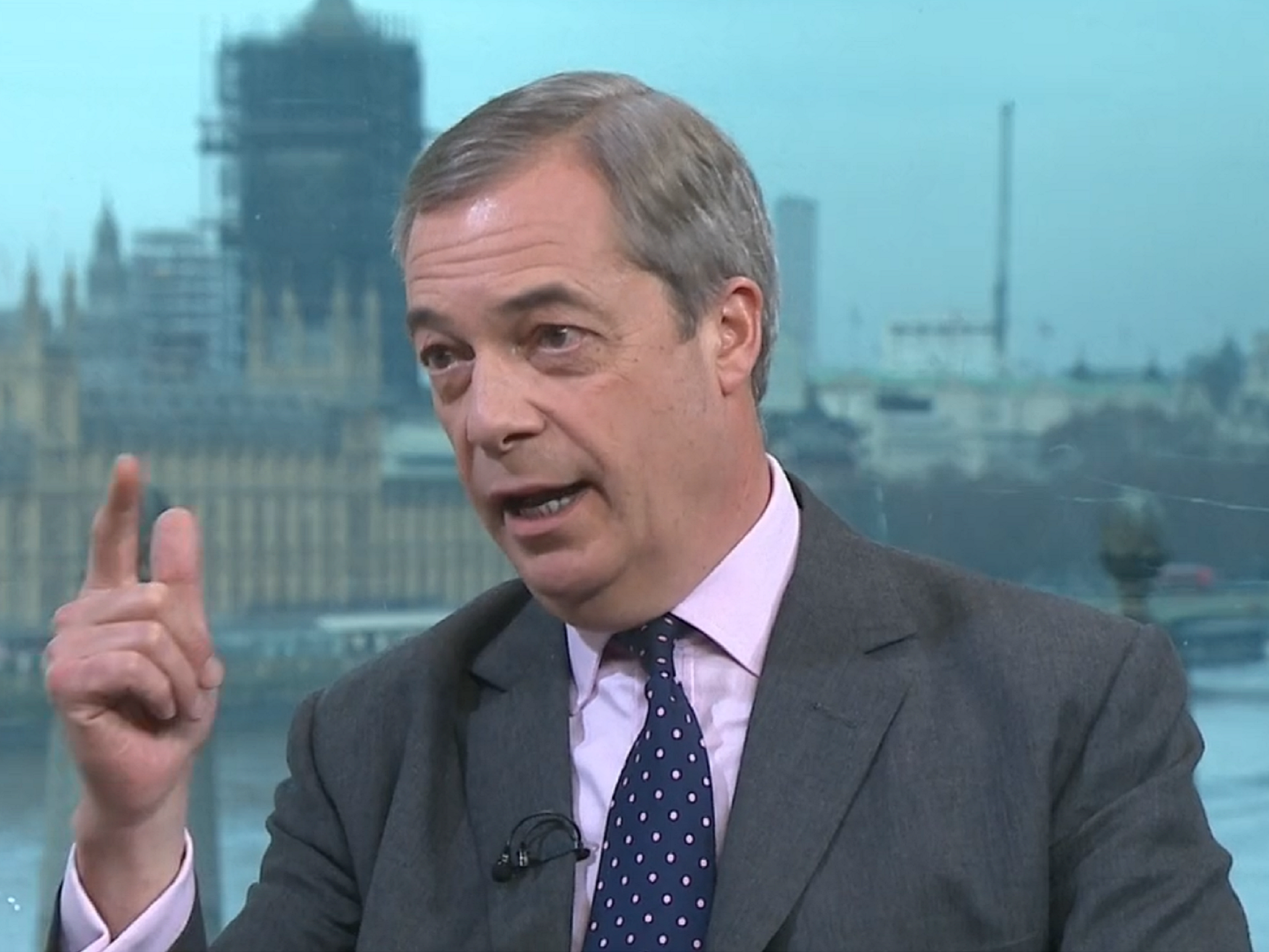 Brexit Party leader Nigel Farage