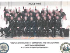 US prison staff and cadets fired over Nazi salute photo