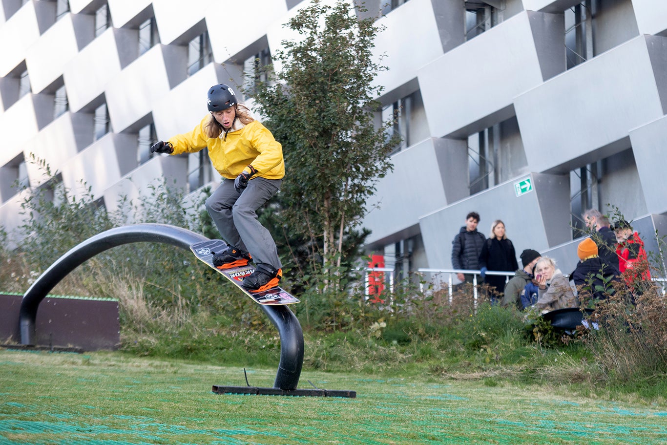 There’s also a park for aerial tricks