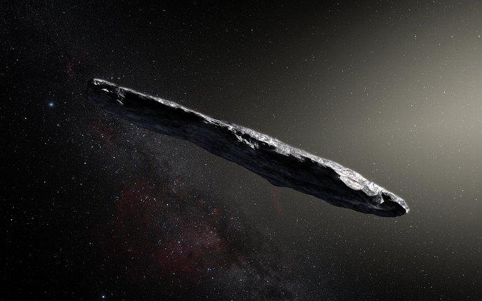Oumuamua caused a sensation, prompting talk of alien probes (ESO/M Kornmesser)