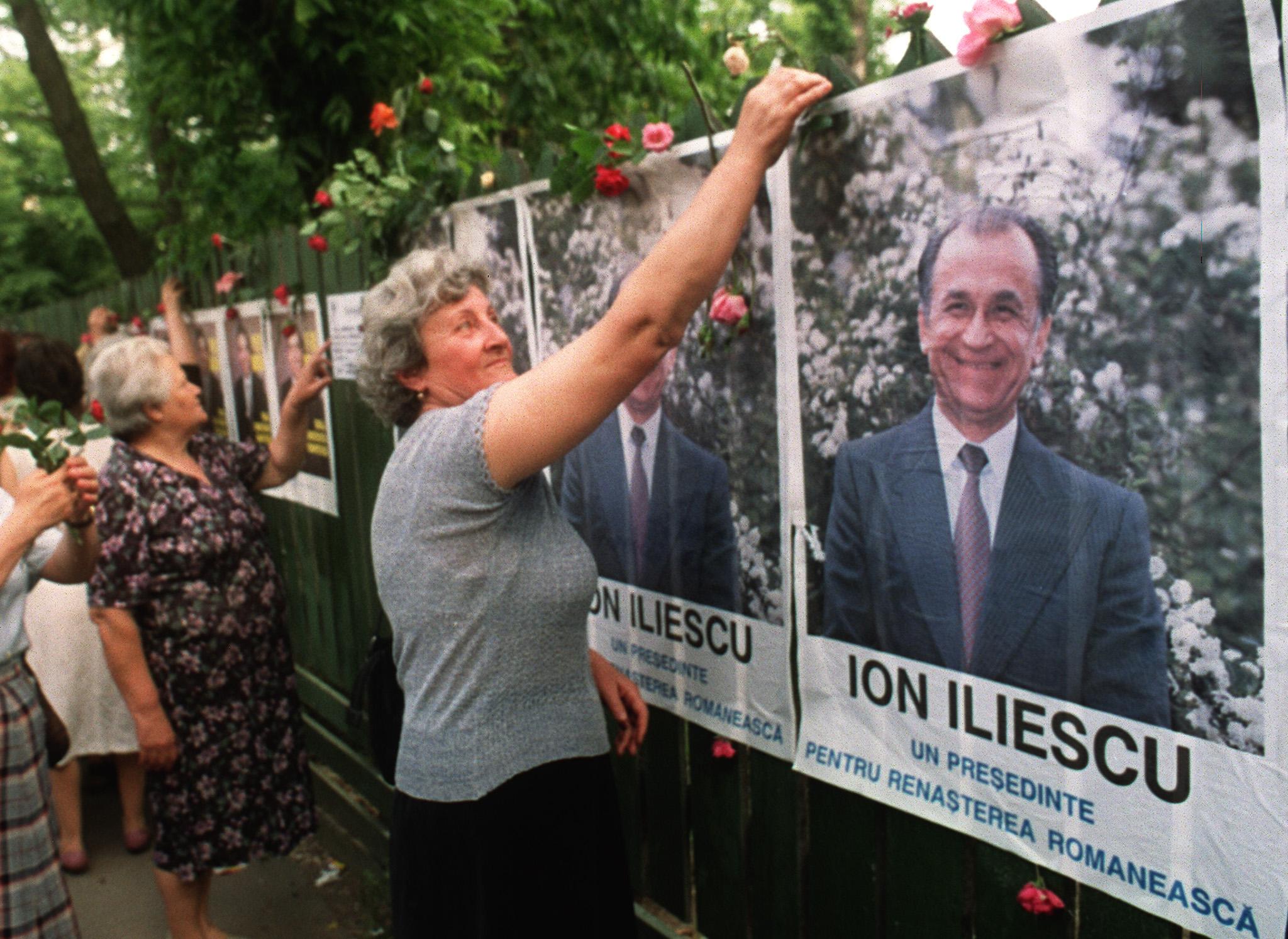 Ion Iliescu took office in 1990 and was the official successor to Nicolae Ceaucescu