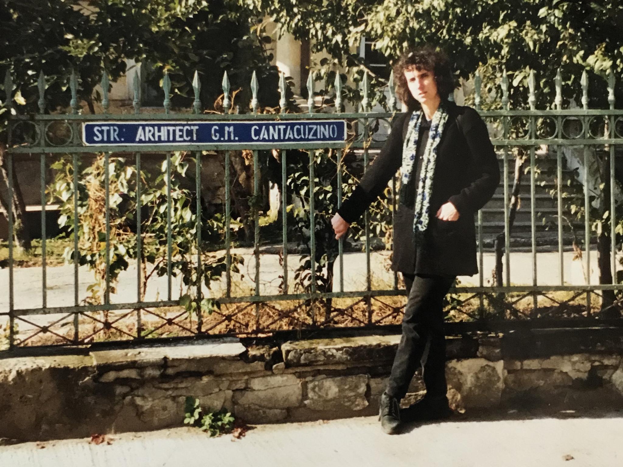 Cantacuzino in 1999 on a street named after her grandfather