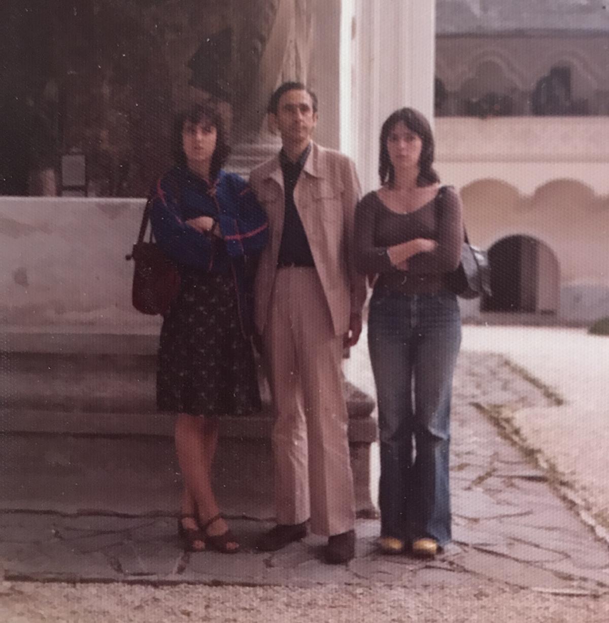 The Soviet years: me with my father and sister in Romania, 1976
