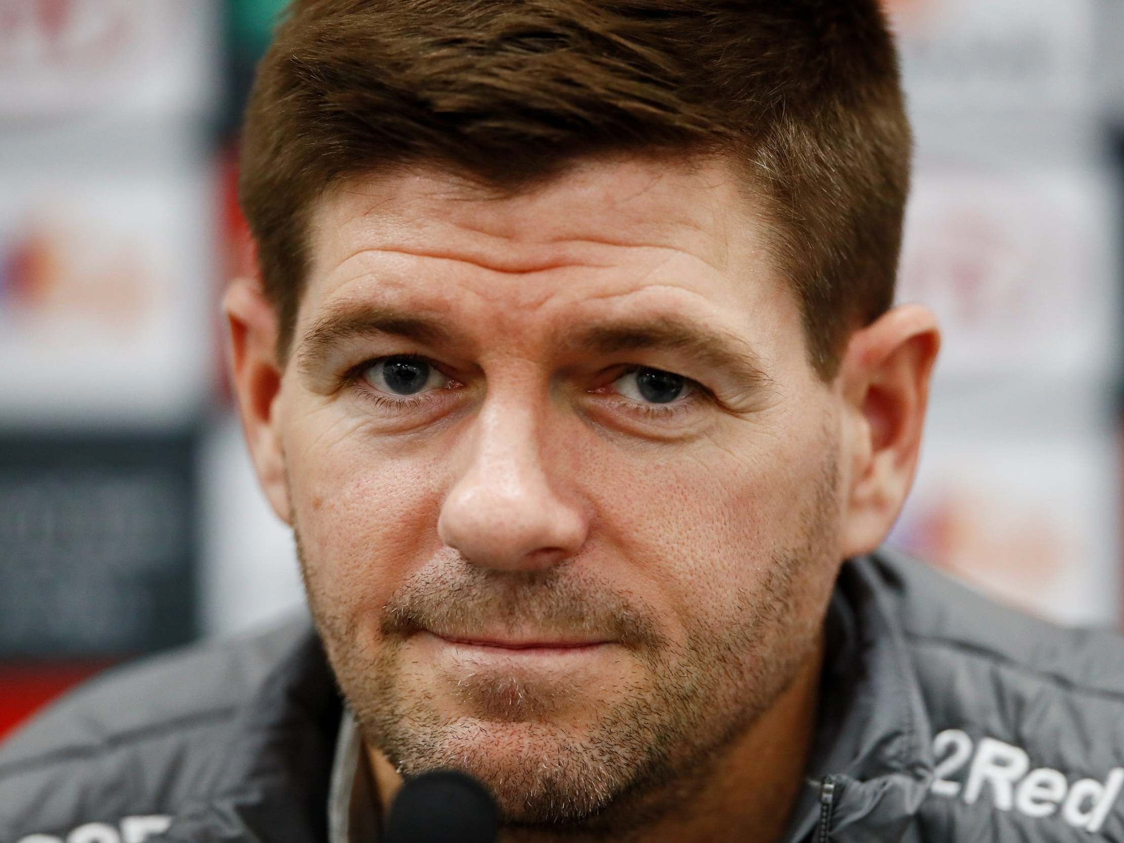 Rangers manager Steven Gerrard during the press conference