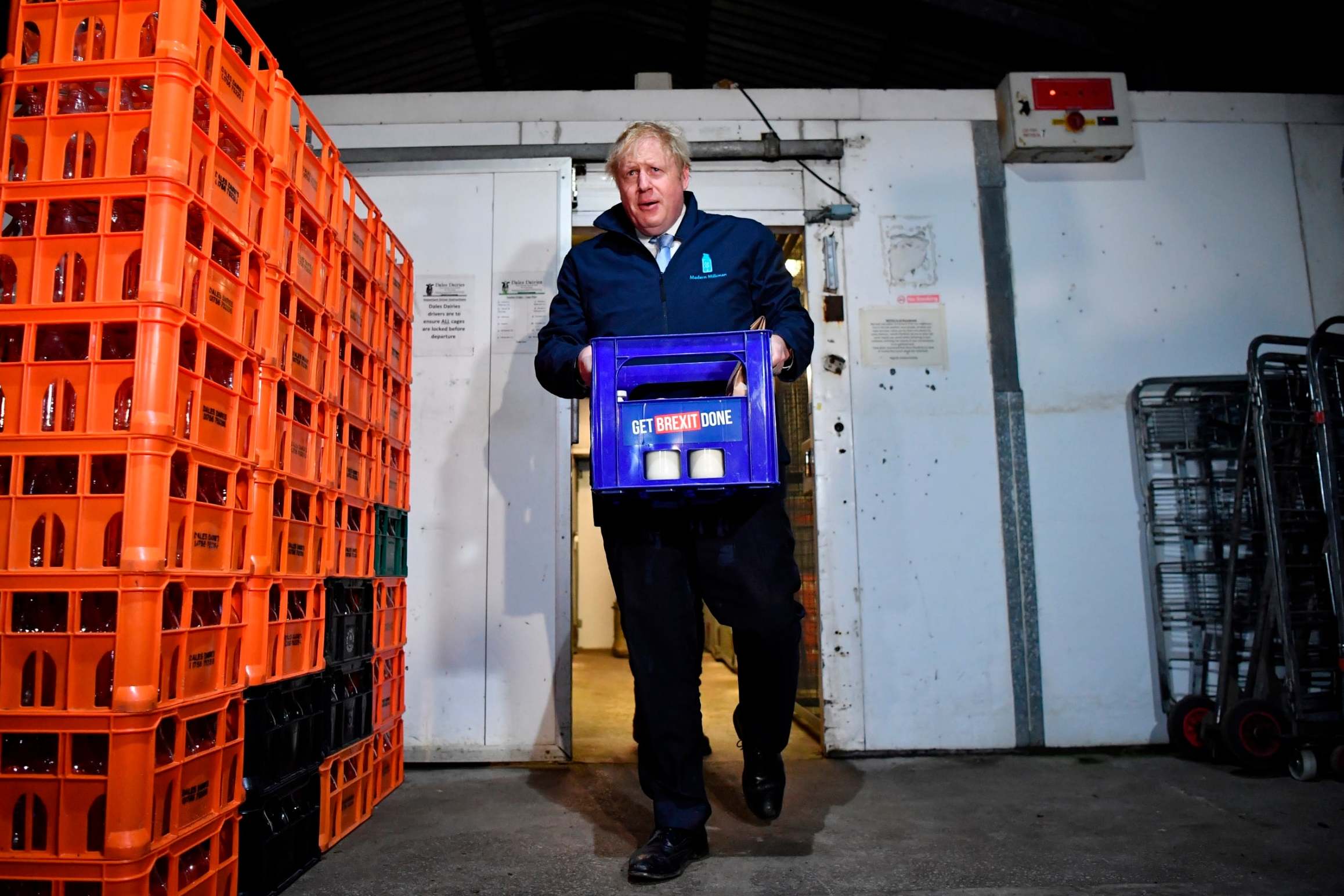 Bottling it: the prime minister in West Yorkshire