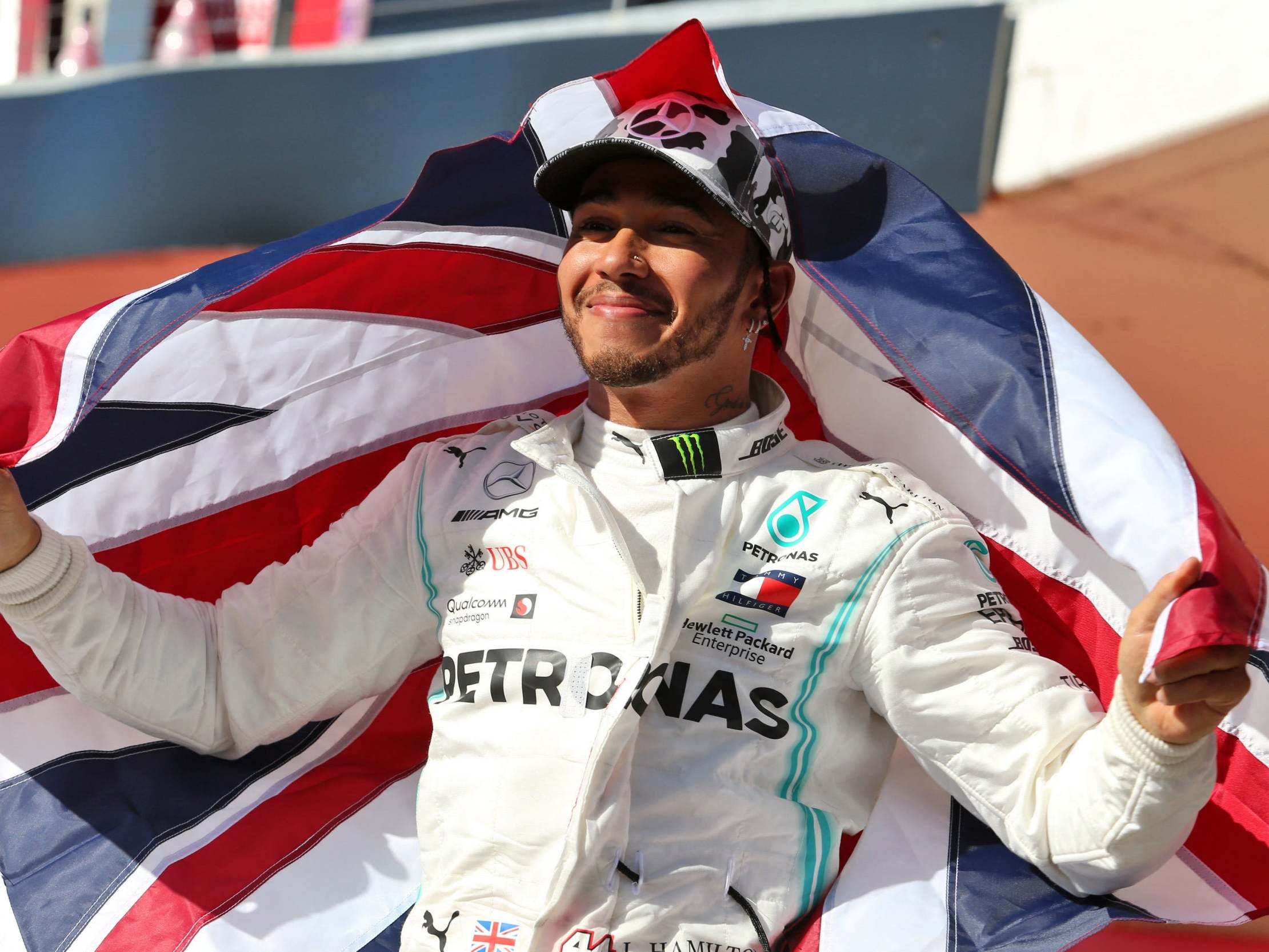 Hamilton celebrated a sixth F1 world title this year