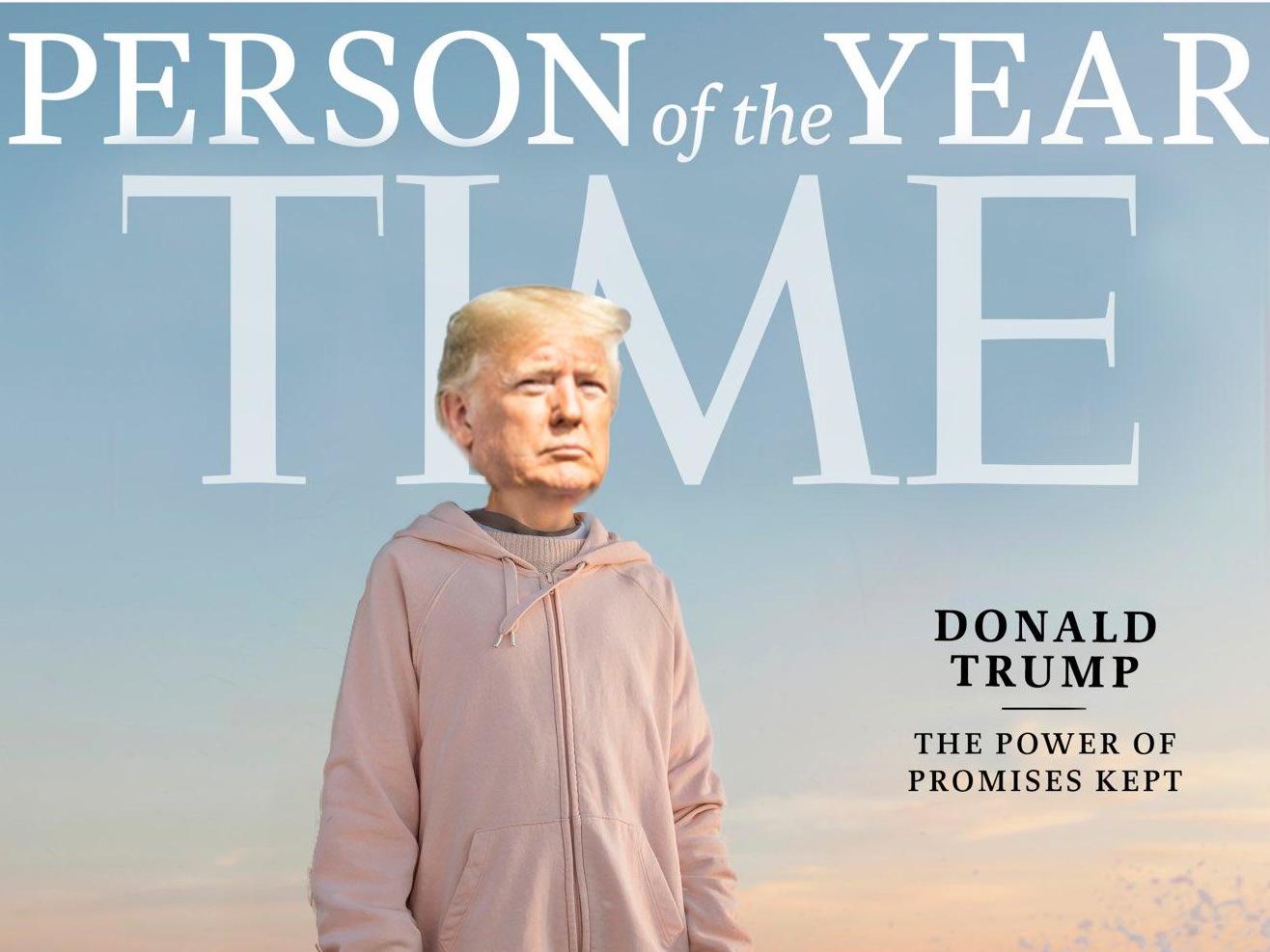 Trump’s team photoshops his face over Greta Thunberg’s