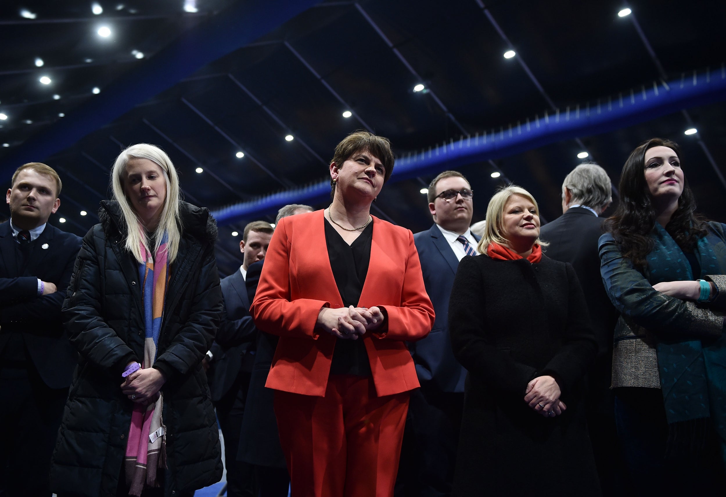 DUP leader Arlene Foster on the night of the general election