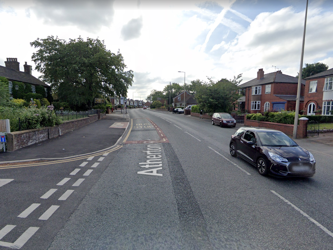 Atherton Road in Hindley