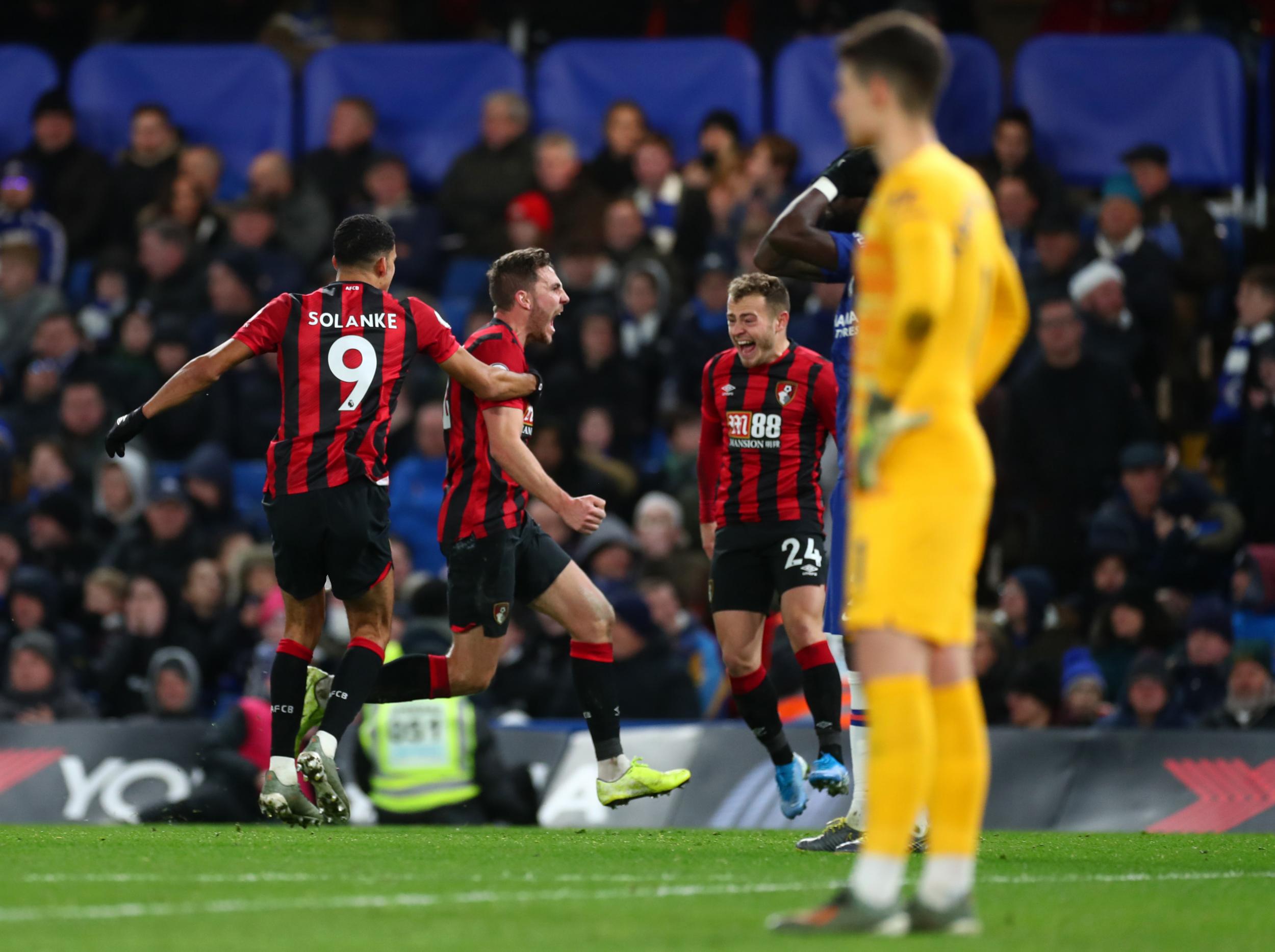 Chelsea conceded a late goal to Bournemouth