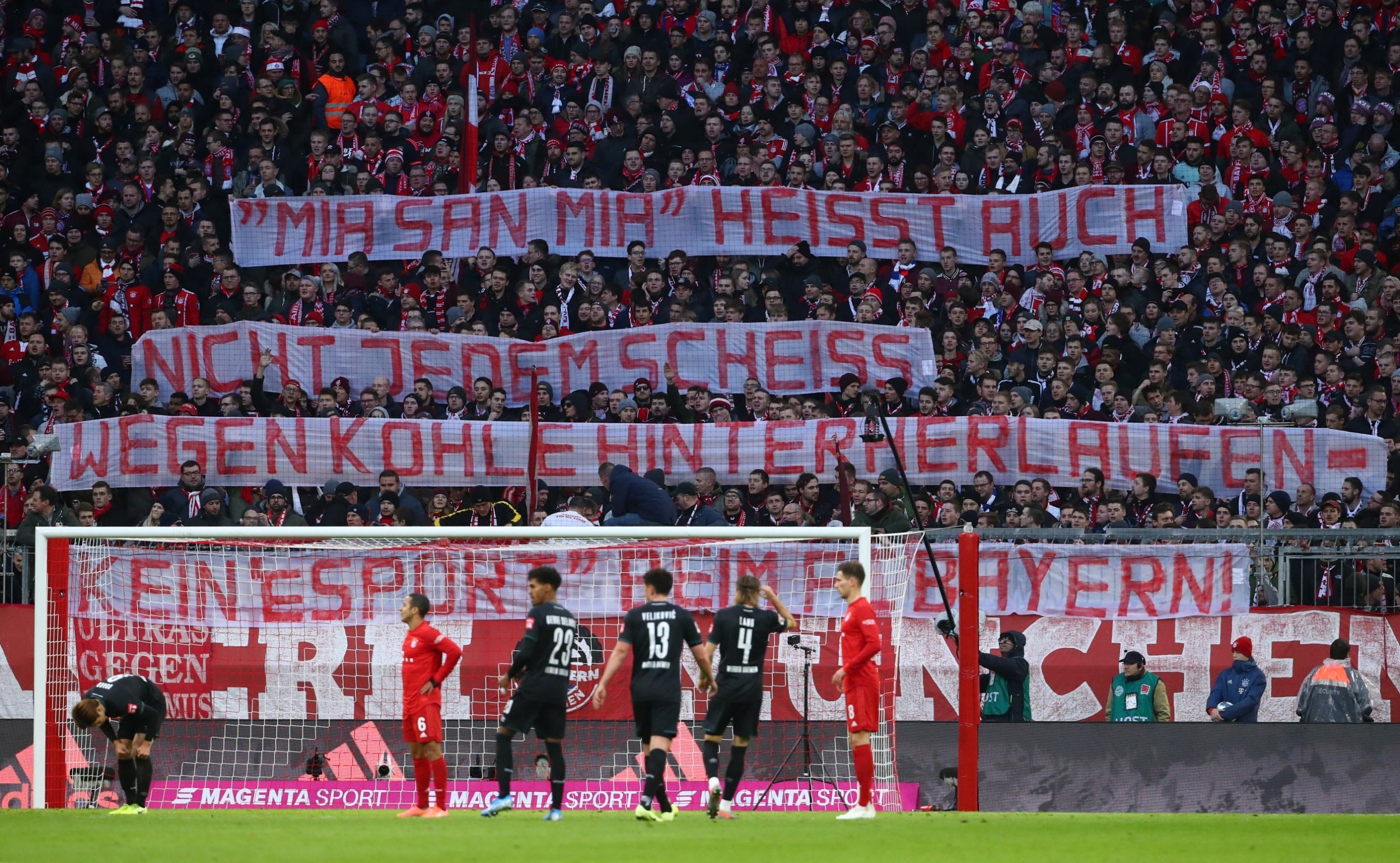 Bayern fans protested about the club pursuing eSports