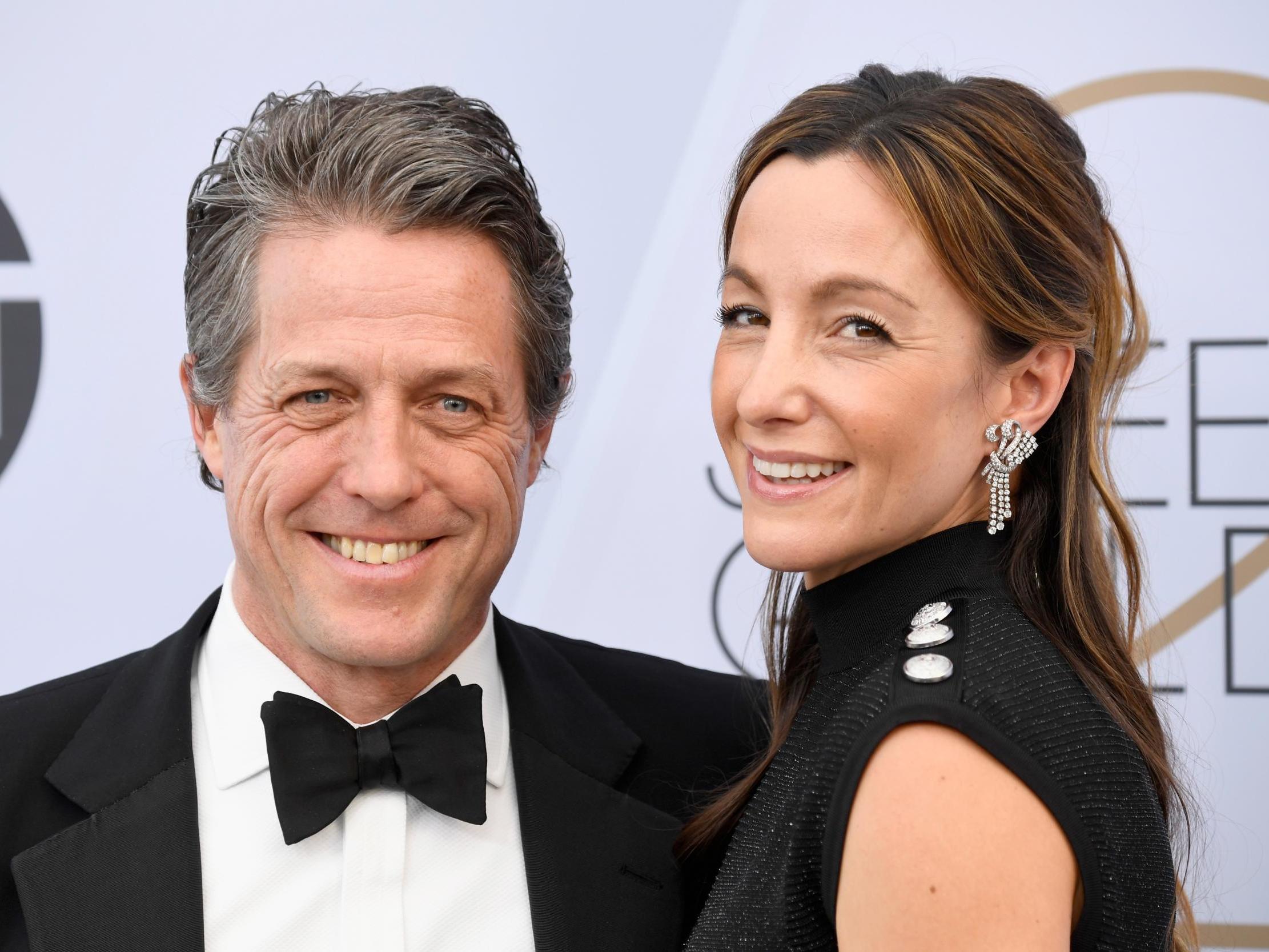 Hugh Grant and Anna Eberstein