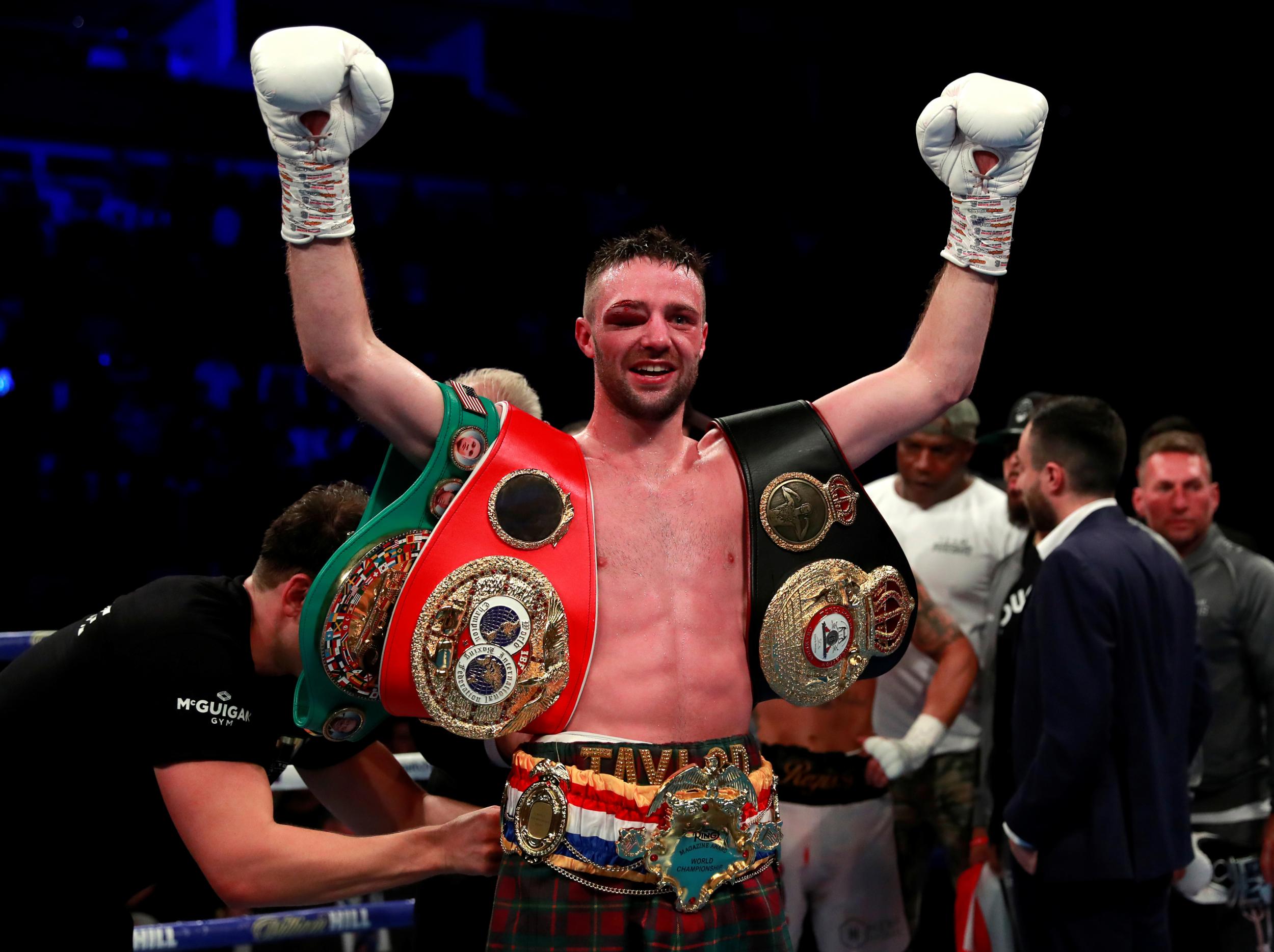 Josh Taylor pictured after defeating Regis Prograis in October