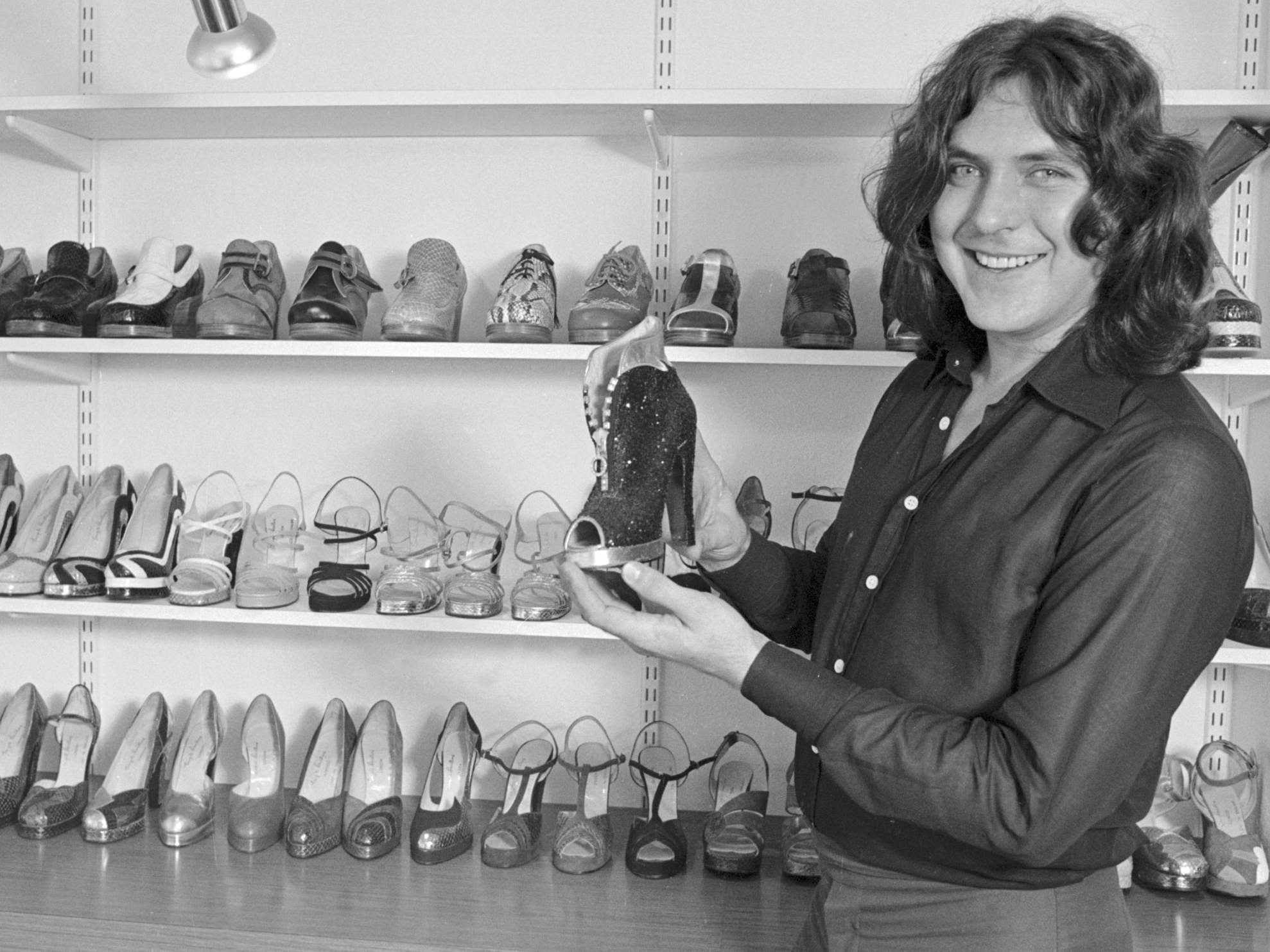 In his shop on the King’s Road, Chelsea, in 1974