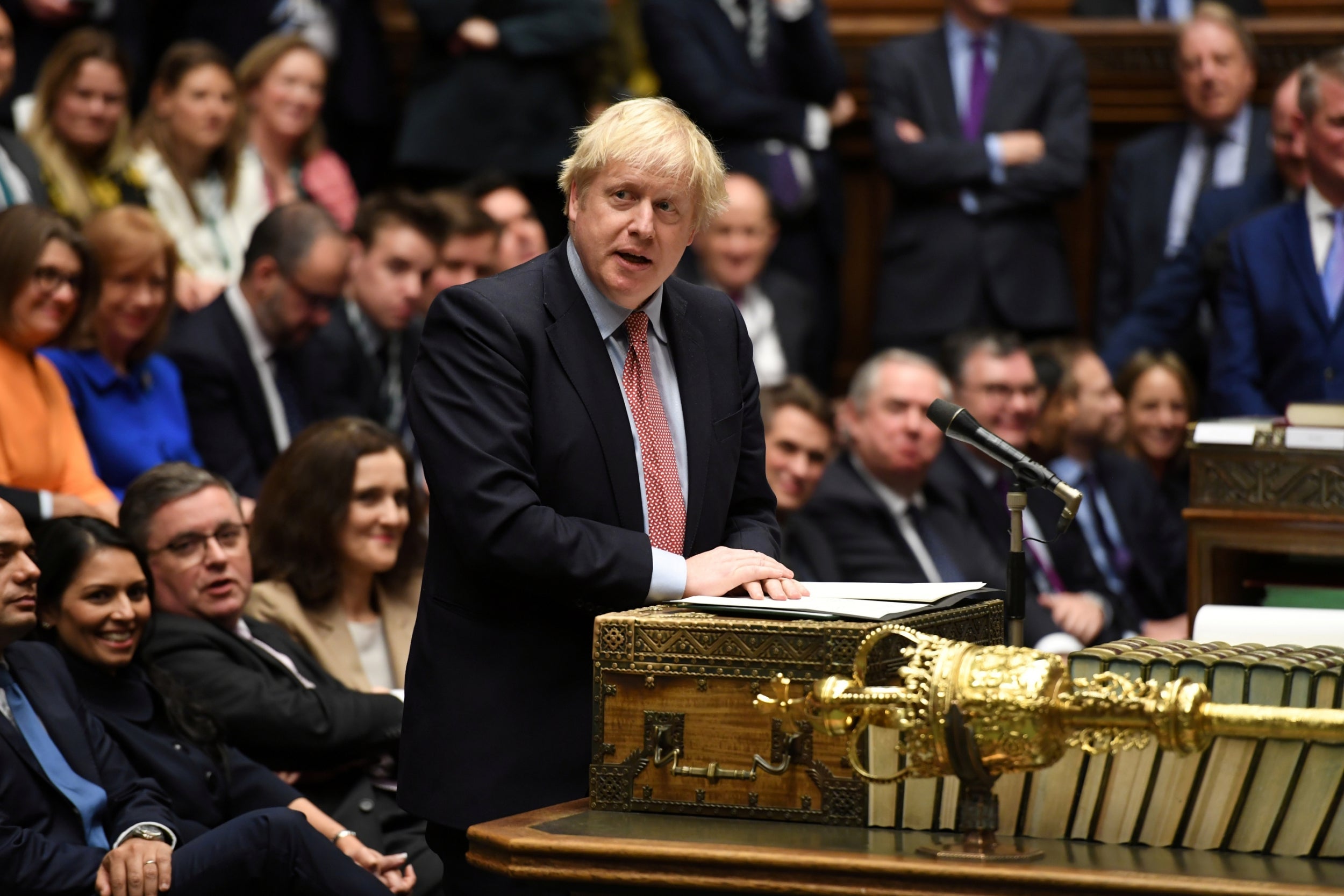 The PM speaks during a lawmakers meeting to elect a speaker on Tuesday