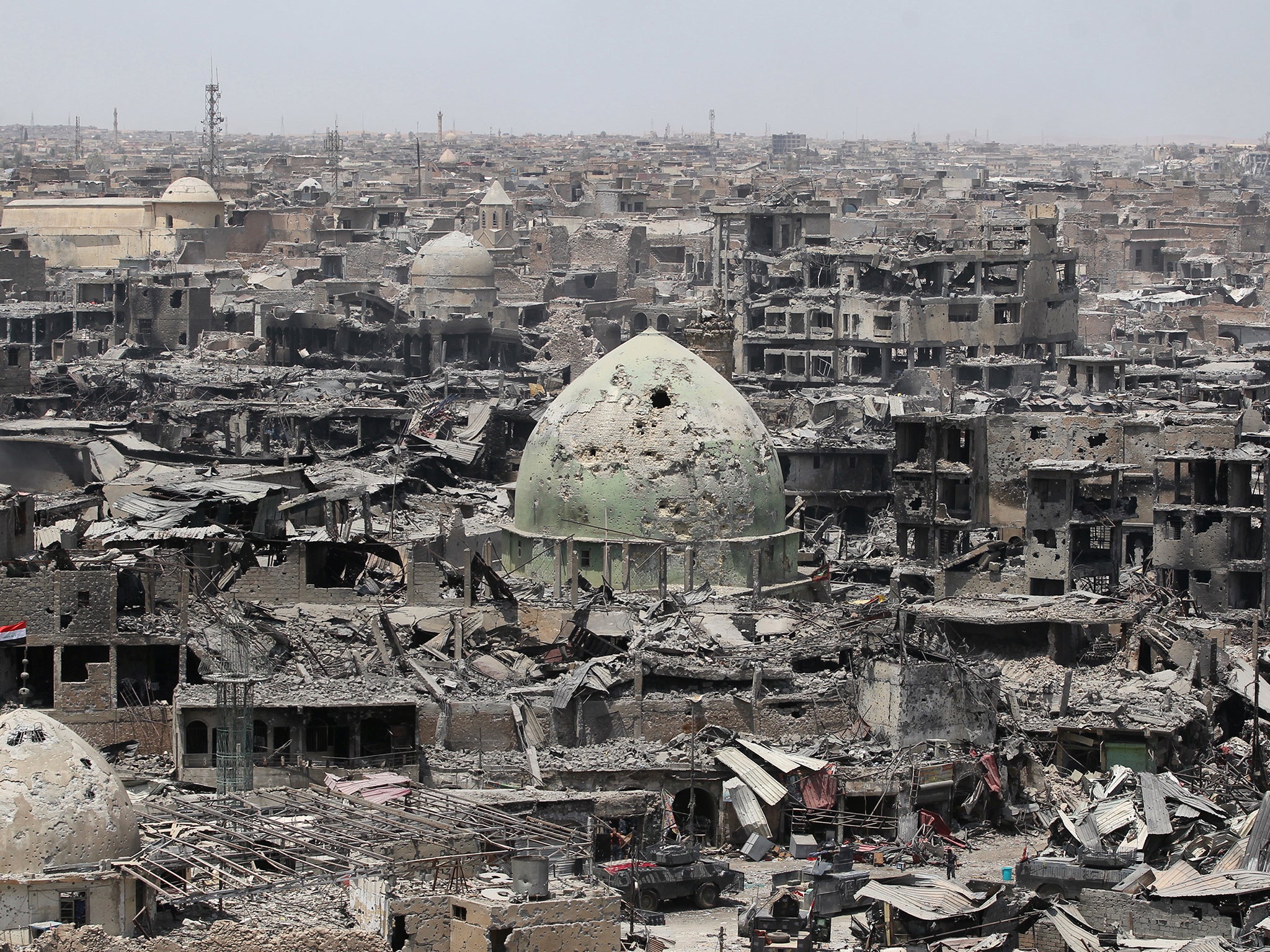 Mosul’s old city, reduced to rubble by Isis