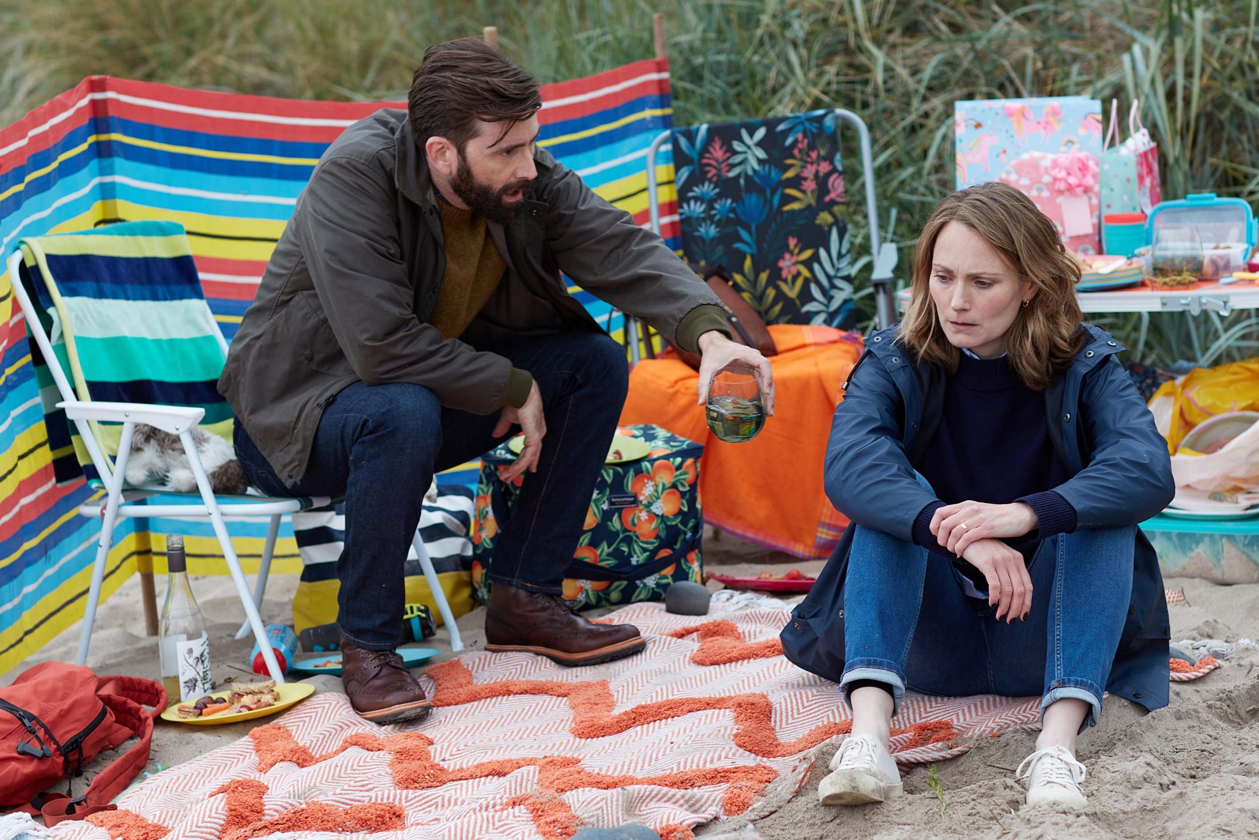 David Tennant and Anna Madeley in ‘Deadwater Fell’