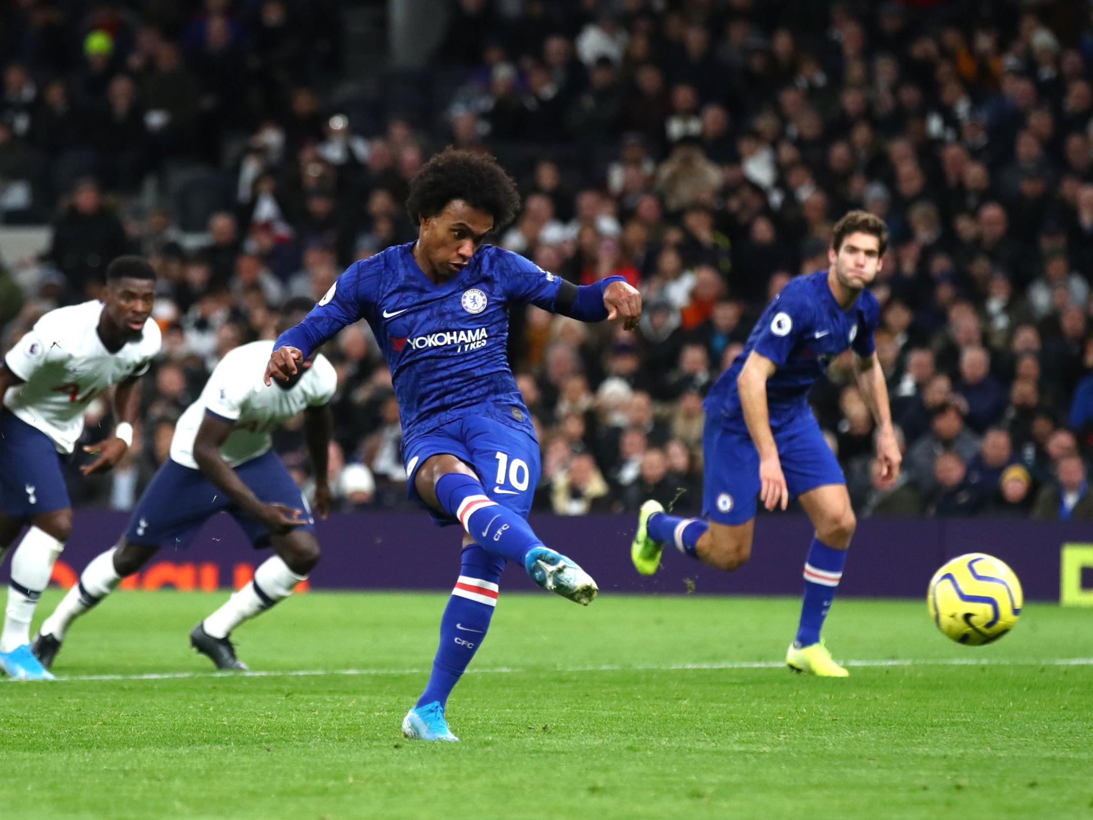 Willian punished Gazzaniga from the penalty spot (Getty)