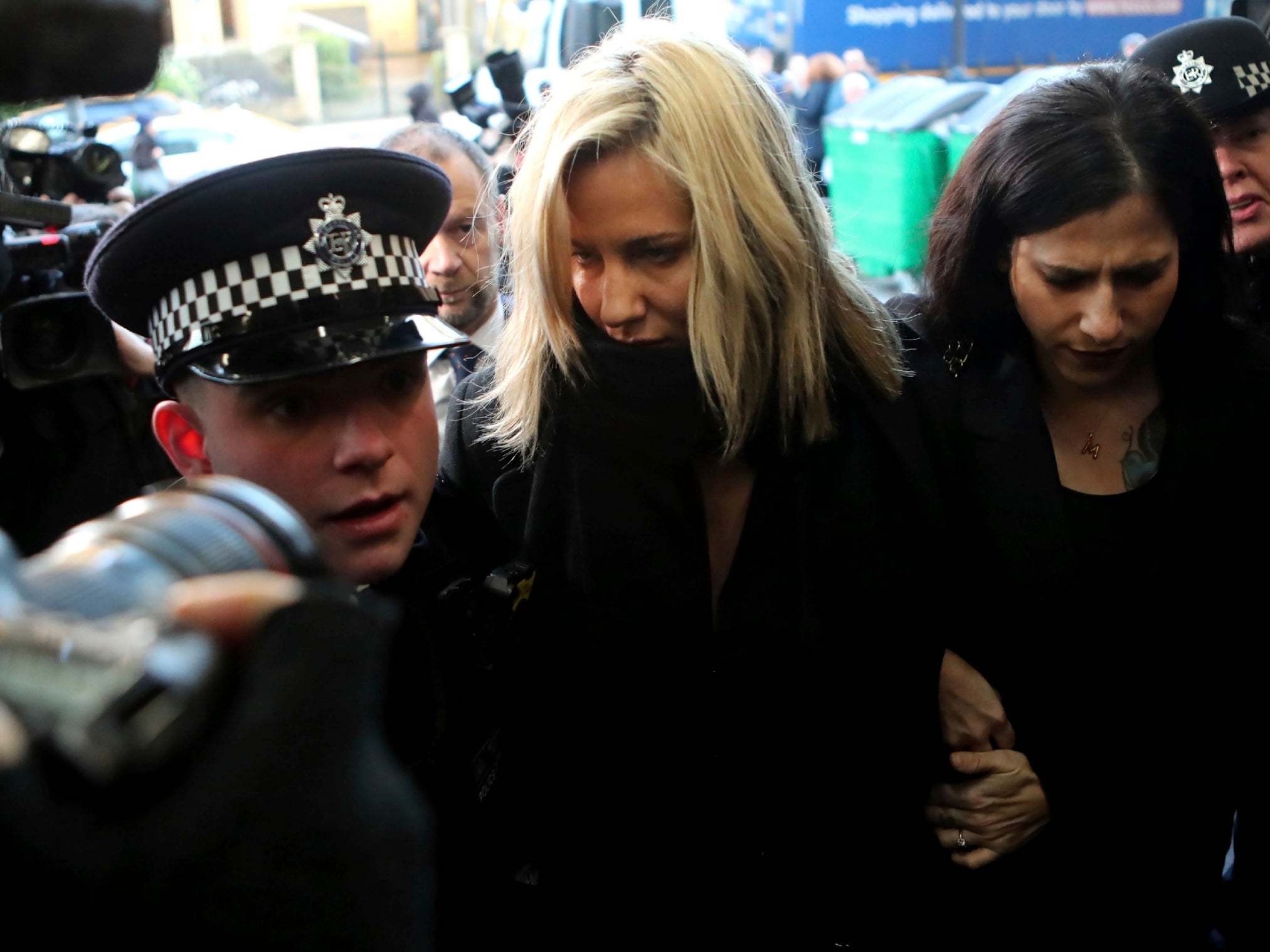 Caroline Flack arrives at Highbury Corner Magistrates’ Court