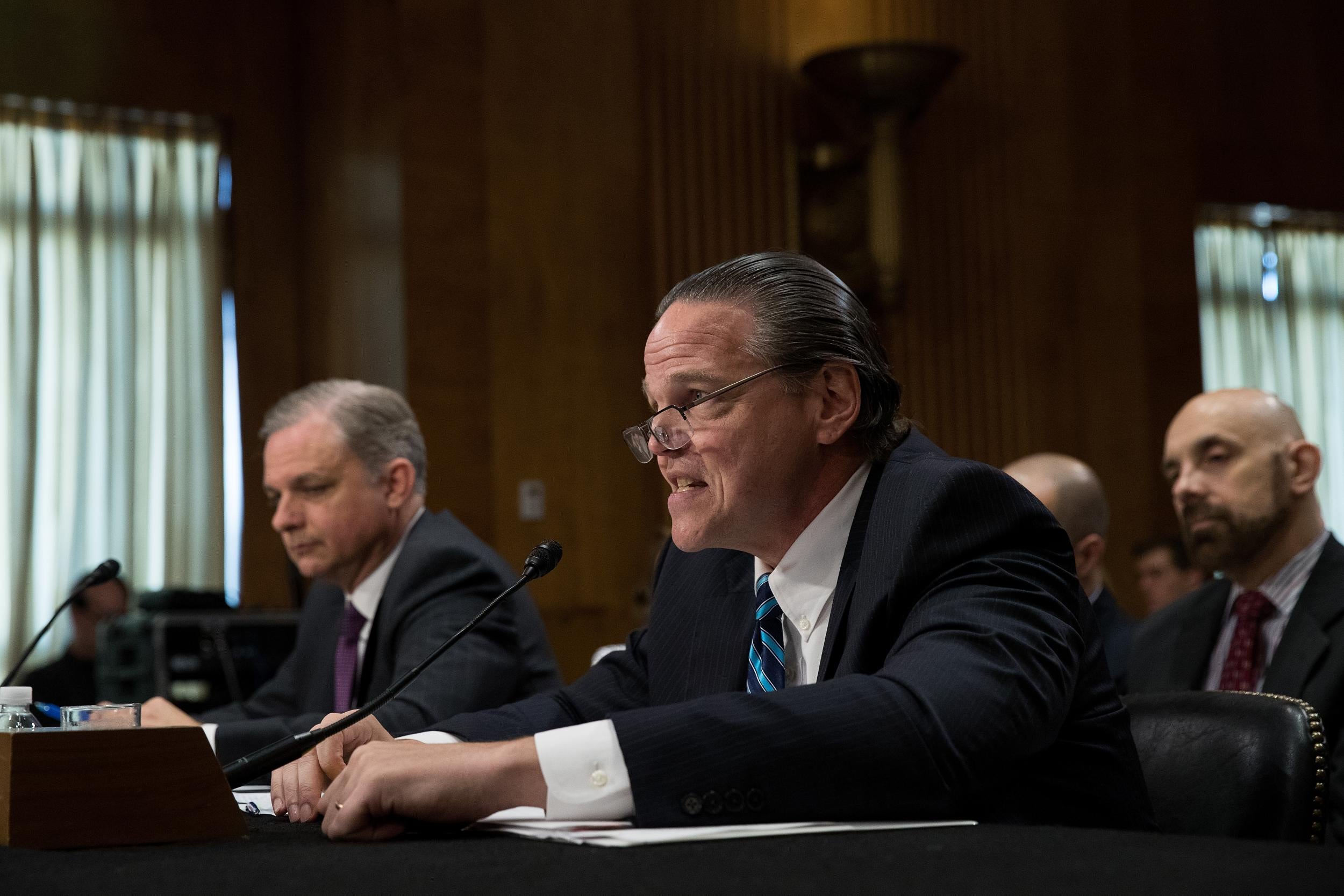 Daniel Foote giving evidence to a Senate Foreign Relations Committee hearing