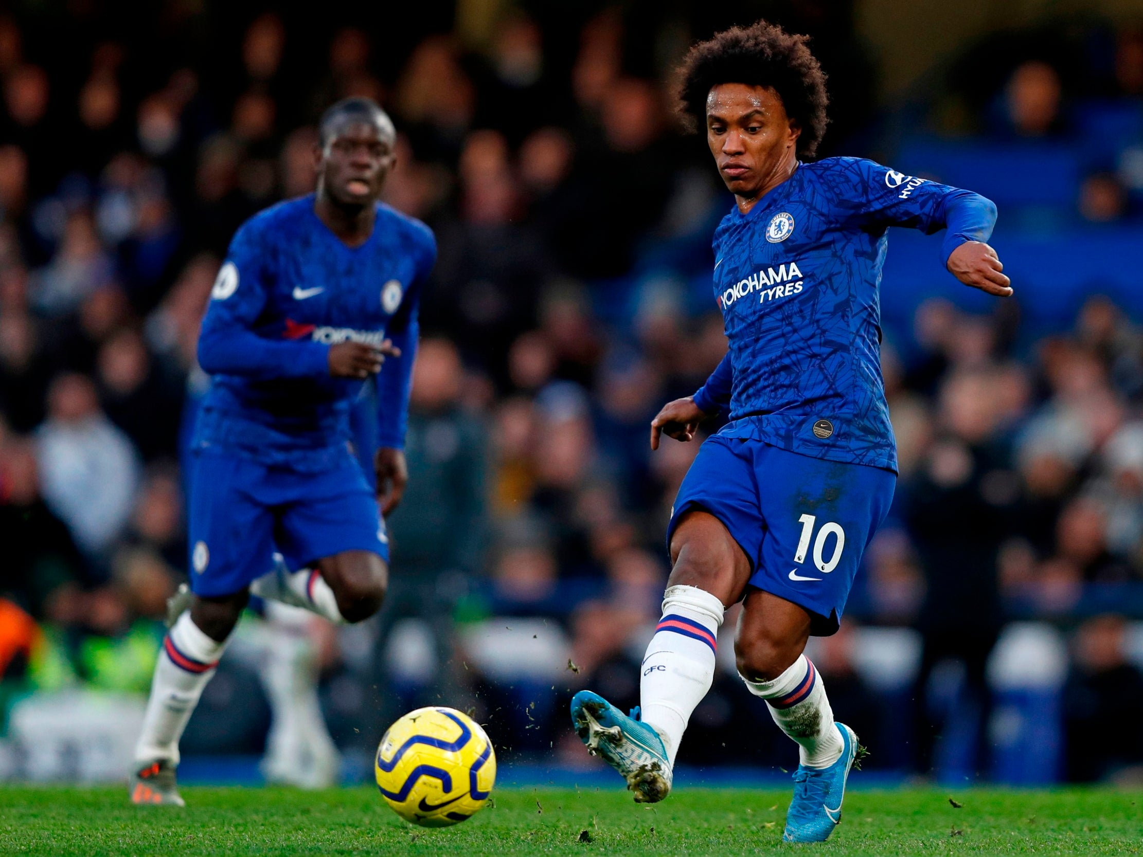 Willian is one of several players whose contract will expire on 30 June