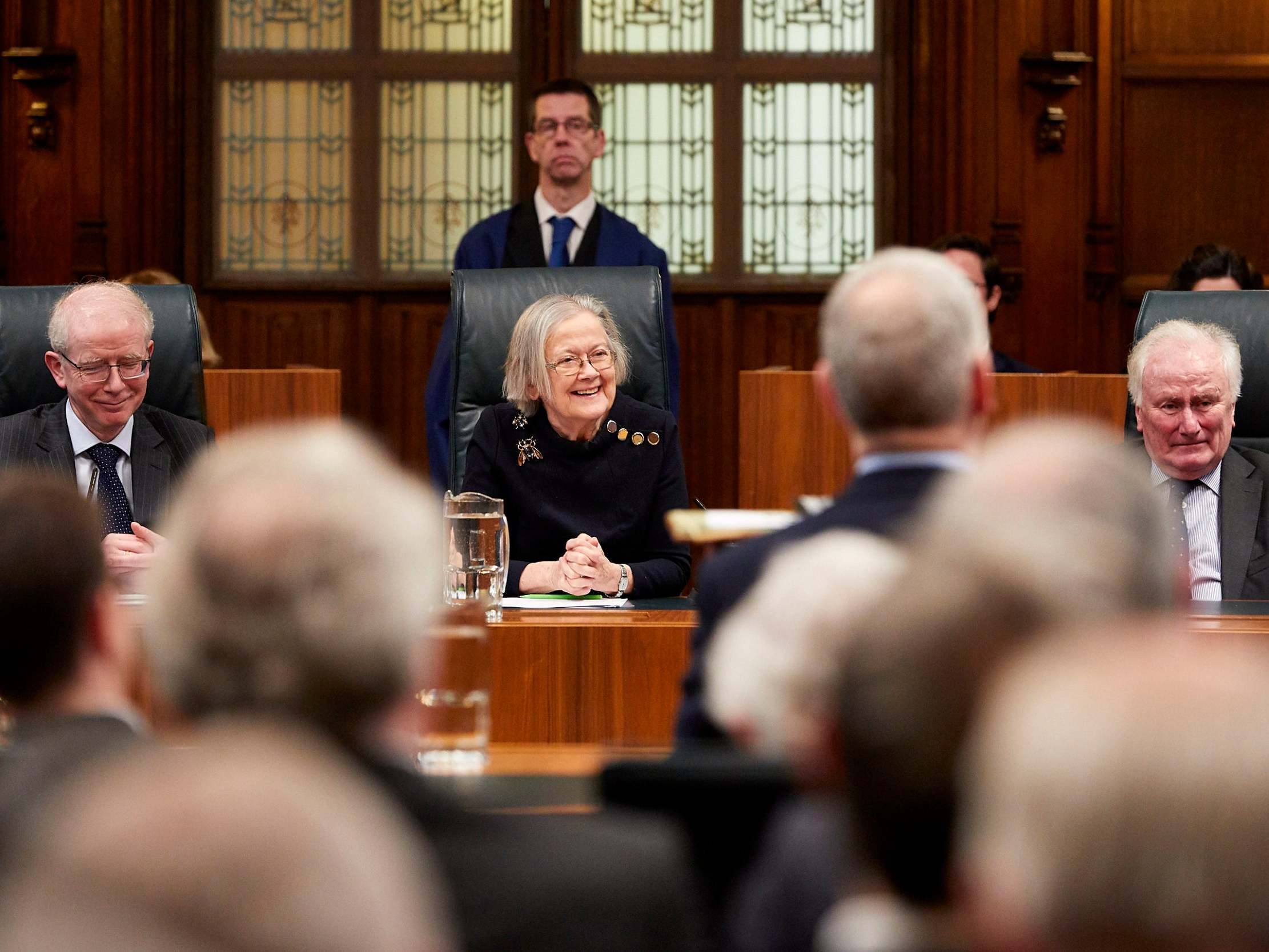 Lady Hale at her own valedictory ceremony in the Supreme Court