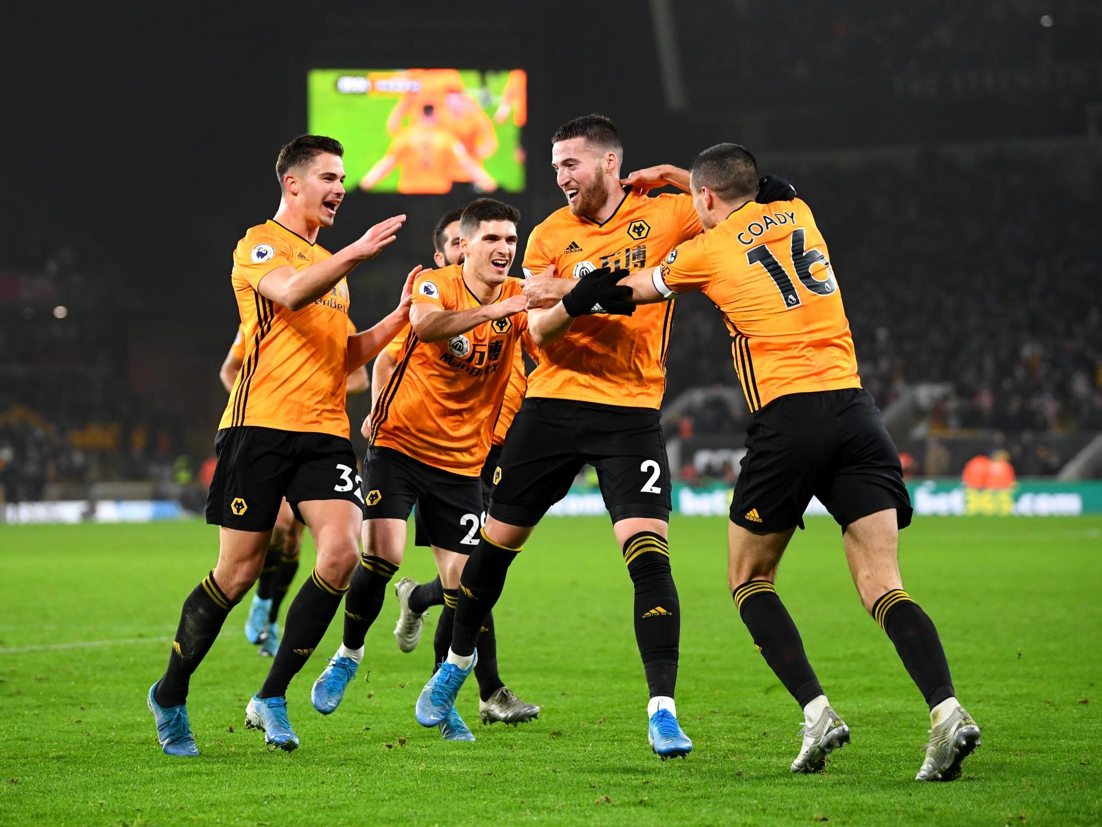Matt Doherty celebrates with his teammates after hitting the winner (Getty)