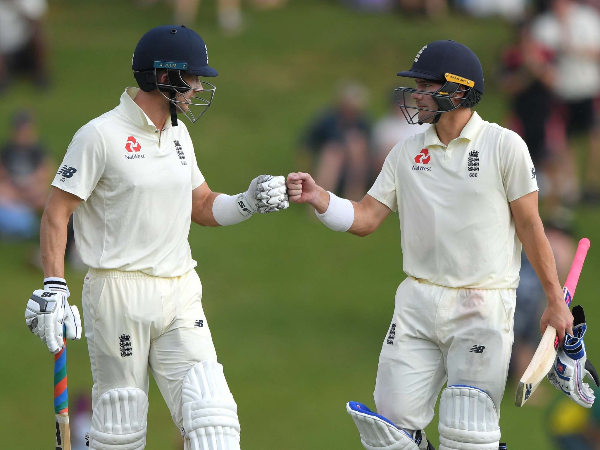 Joe Denly and Rory Burns remained together at the close (Getty Images)