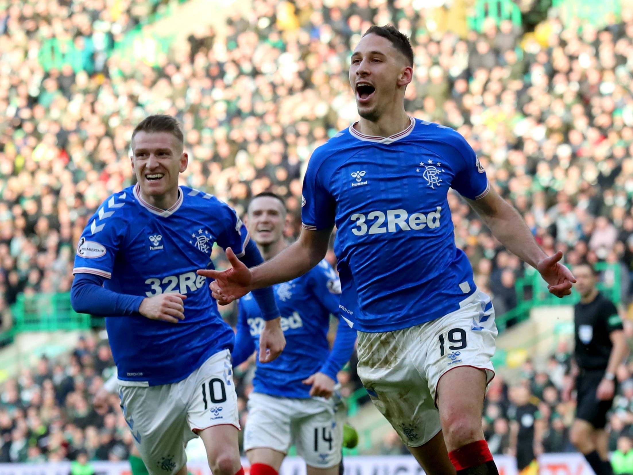 Nikola Katic celebrates scoring what proved to be the winning goal