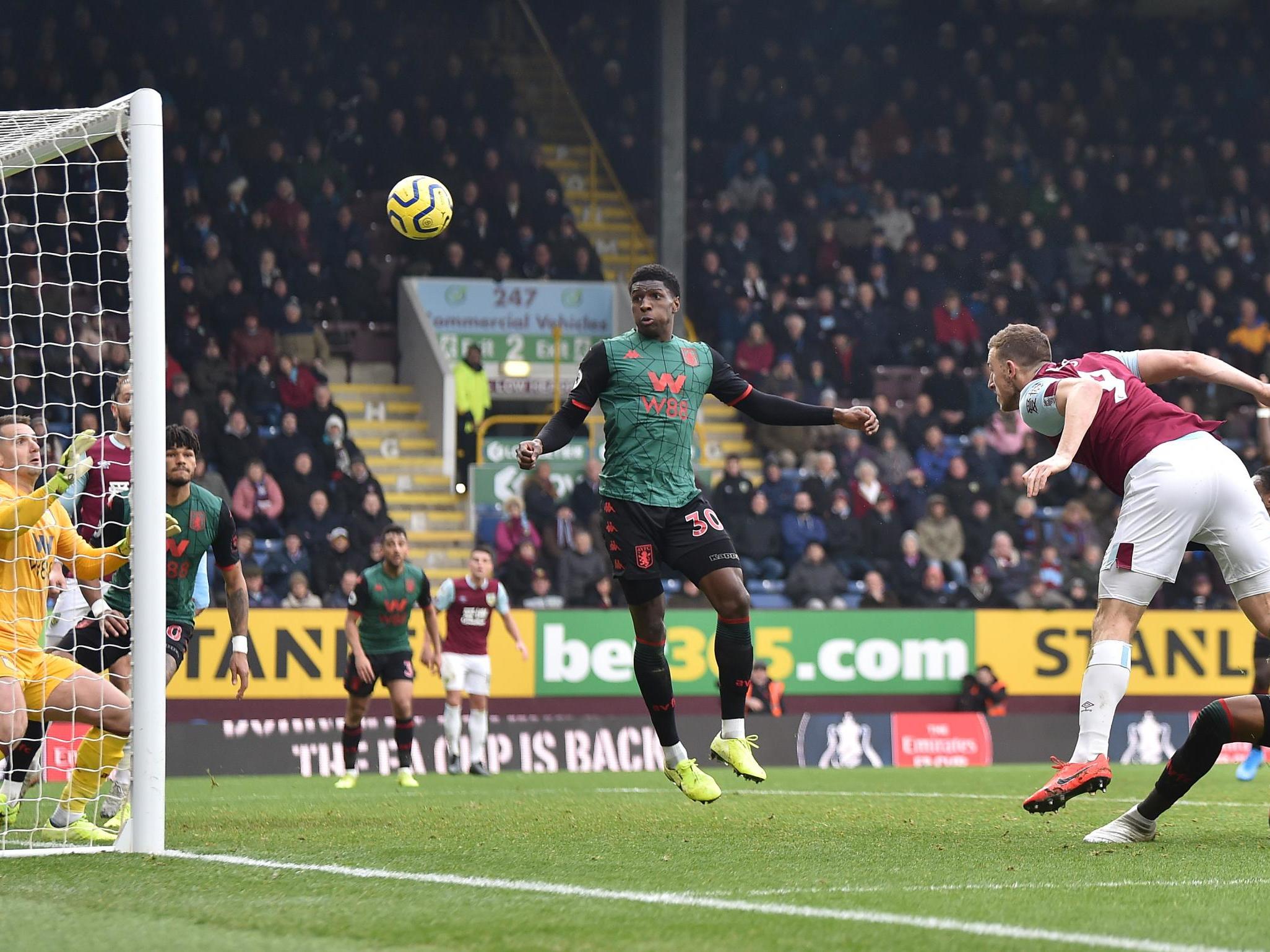 Chris Wood scores for Burnley