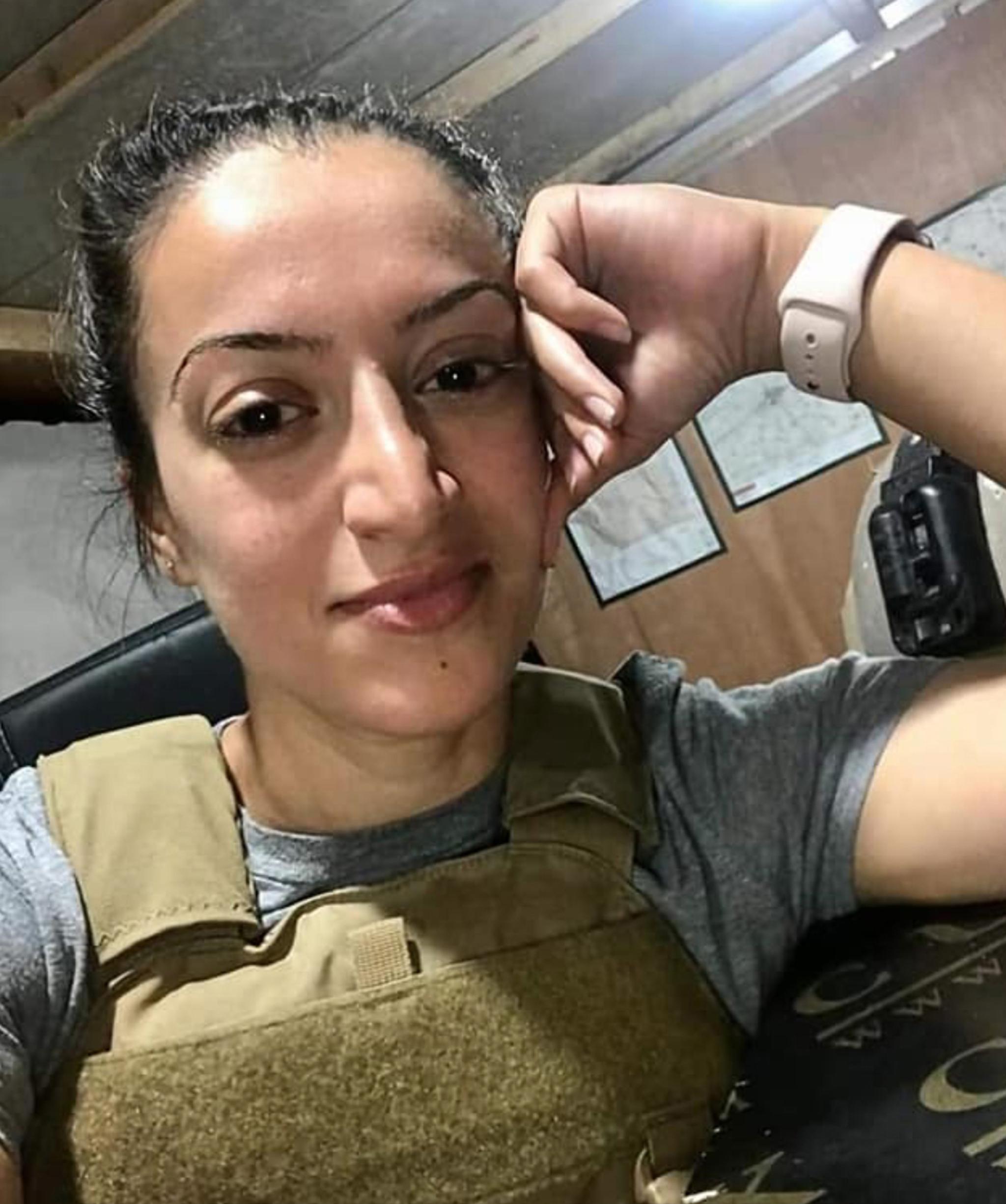 One of the photos Ghadir sent to her family and friends during her time in Manbij