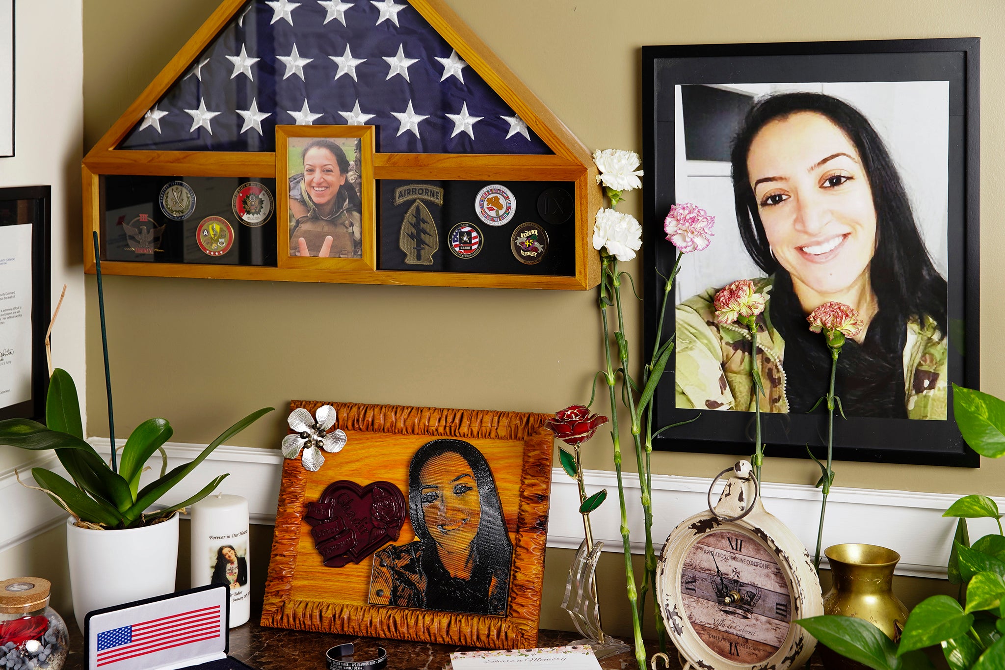 A shrine to Ghadir at her mother’s house (Washington Post)