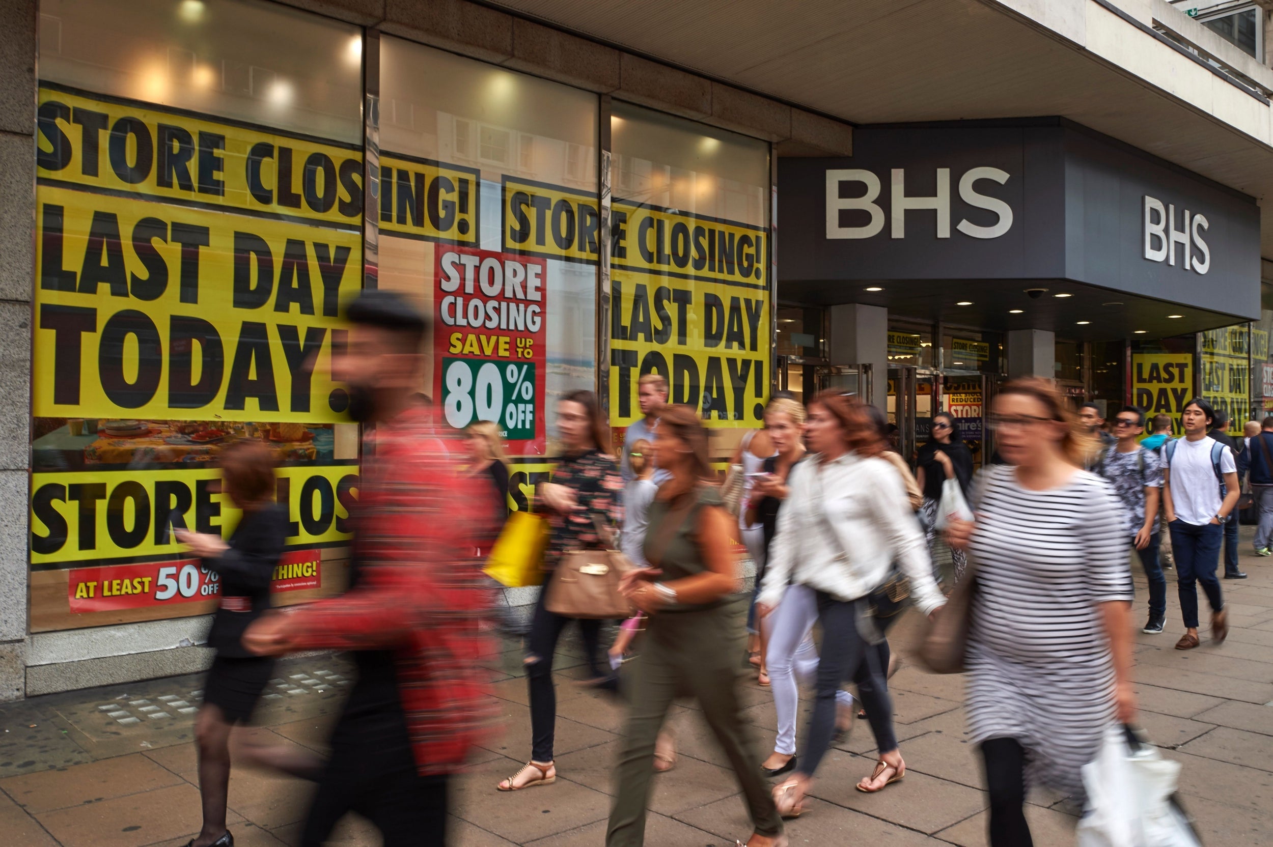 Shopping at the late, unlamented BHS was a dull experience (AFP/Getty)