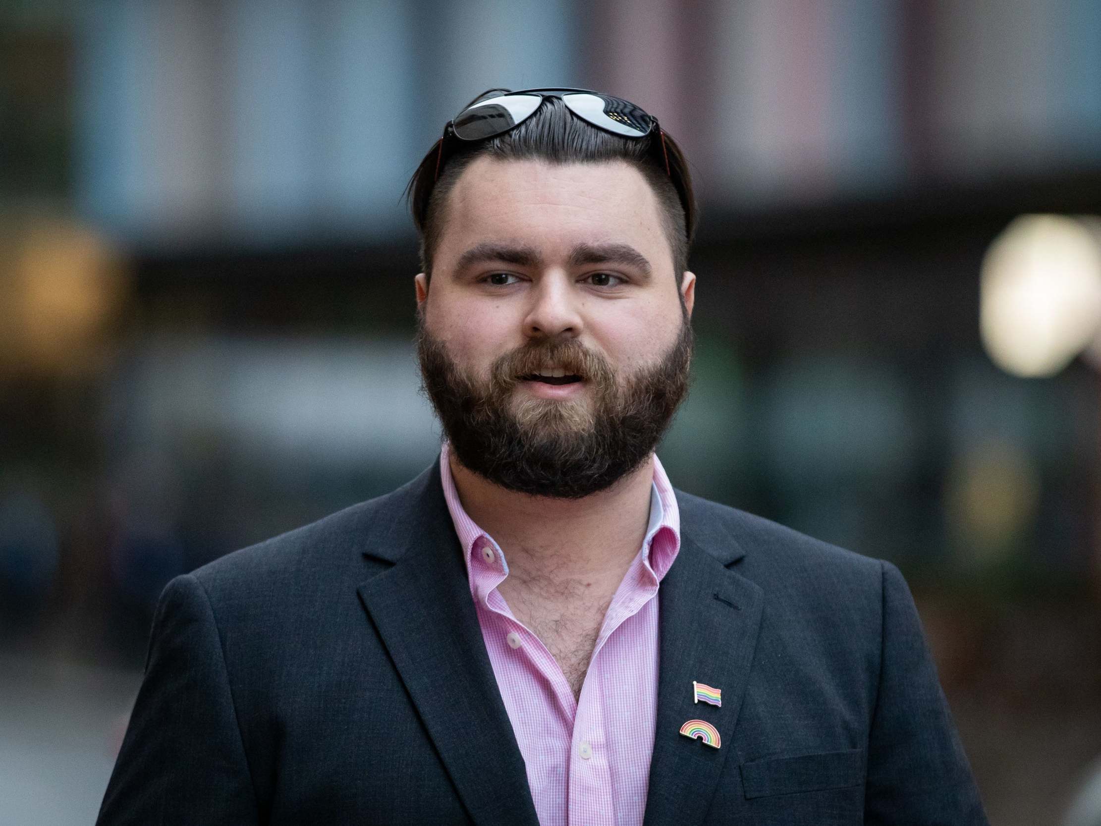 Andrew Dymock arrives at the Old Bailey, London, where he is appearing on terrorism charges on 3 January 2019