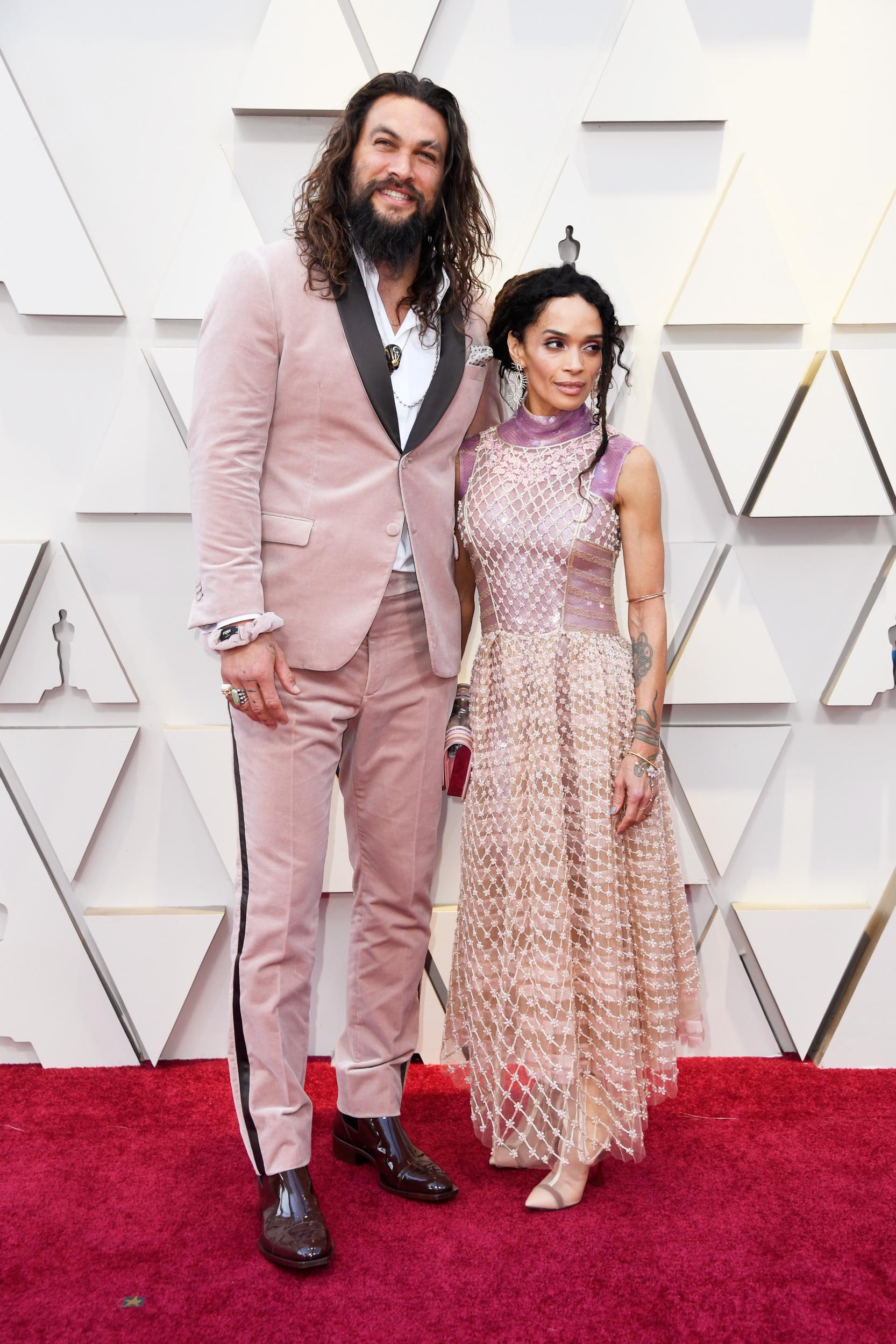 Momoa previously wore velvet for the 2019 Oscars (Getty)