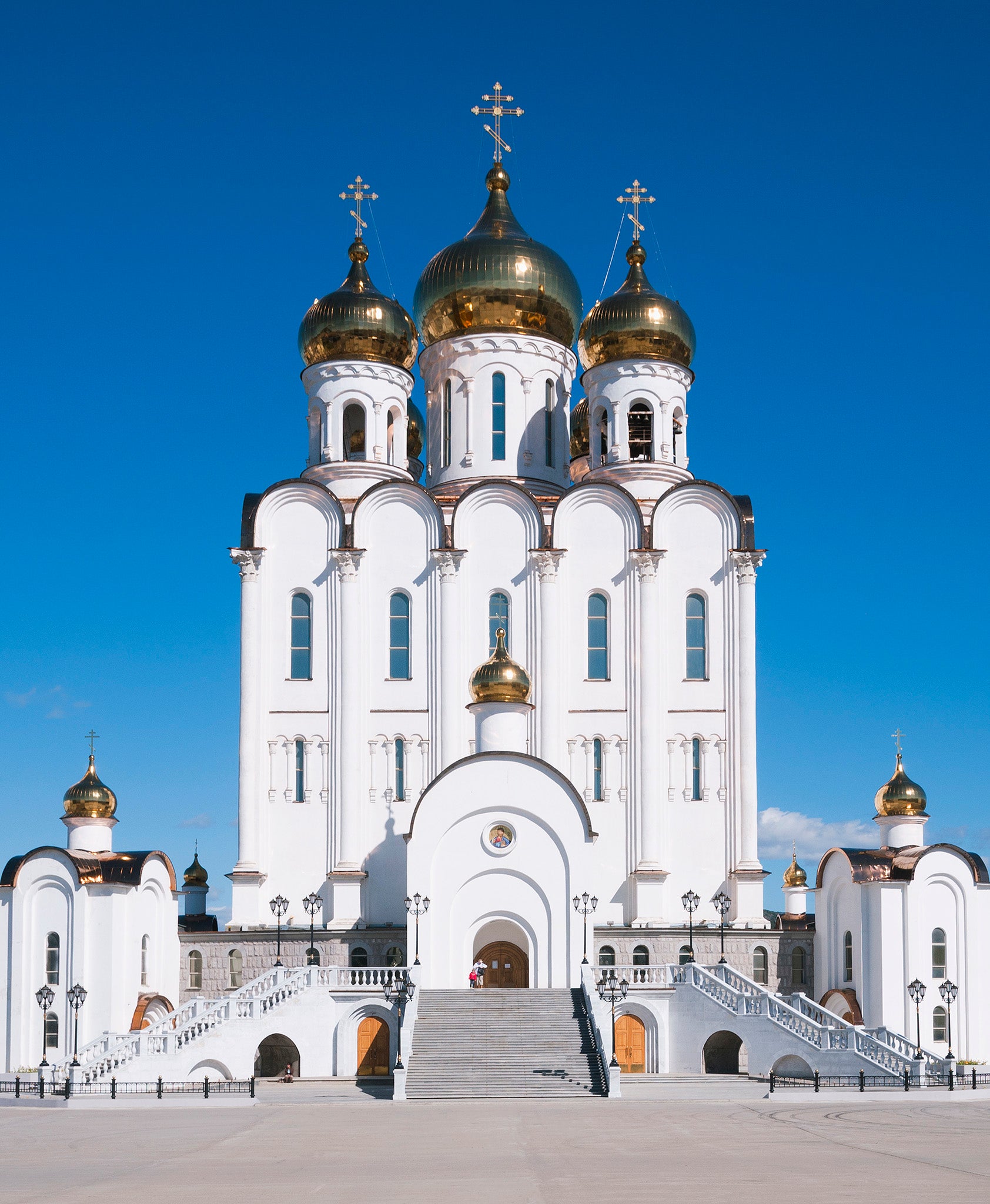 The Holy Trinity Cathedral in the town