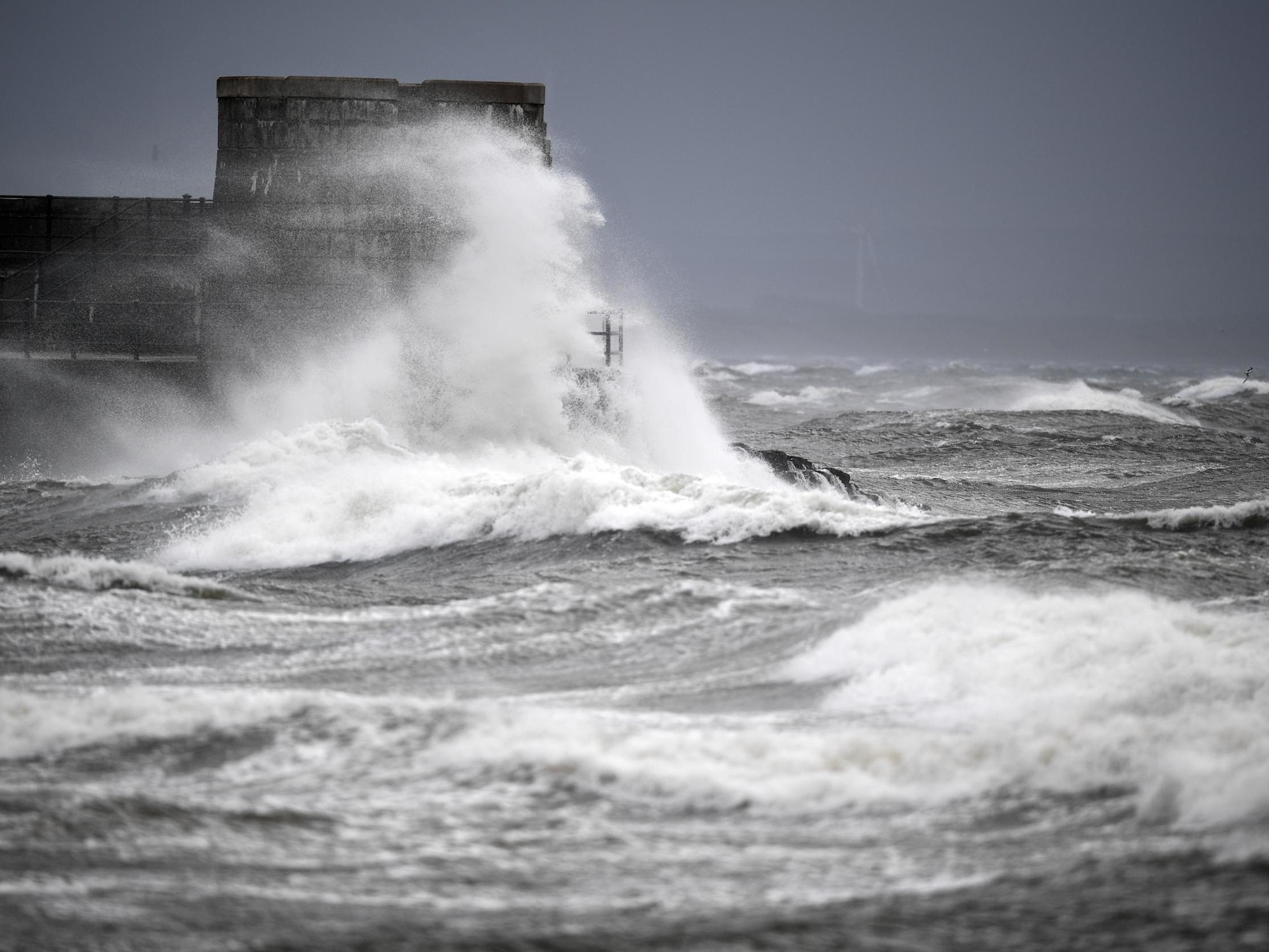 Ferry sailings were also cancelled on Monday morning