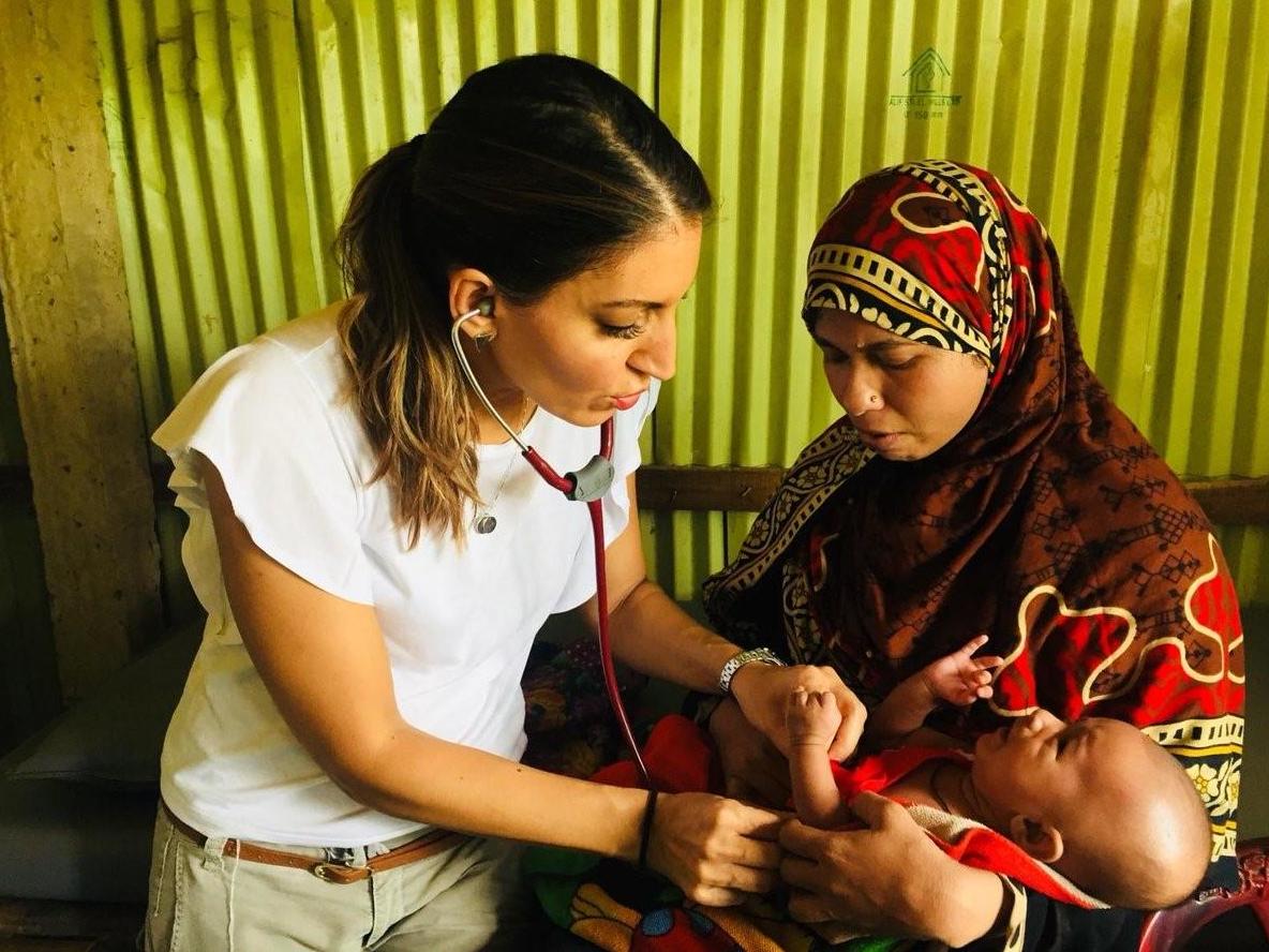 Rosena Allin-Khan with a patient