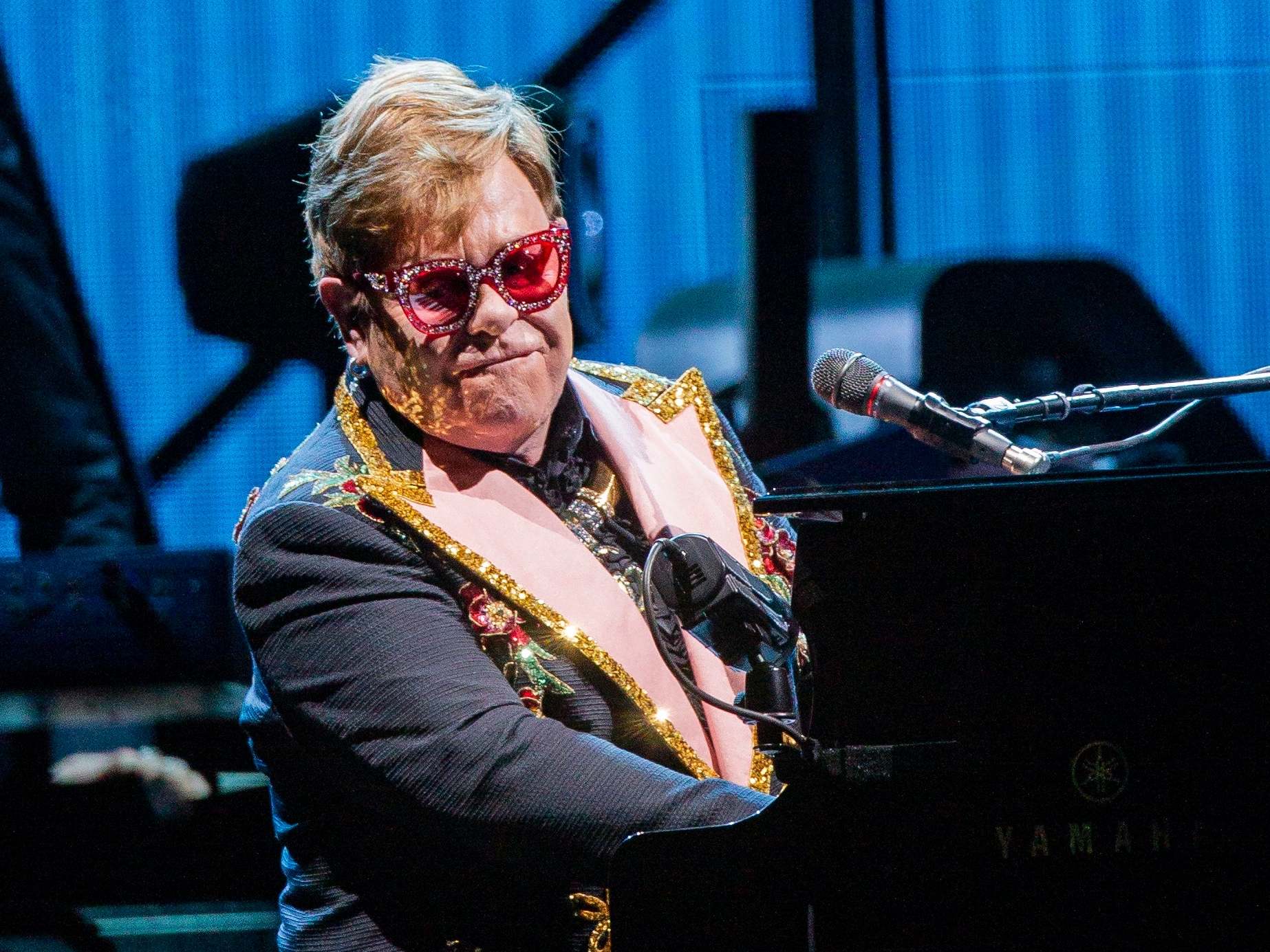 Specs appeal: Elton John has a very large collection of sunglasses