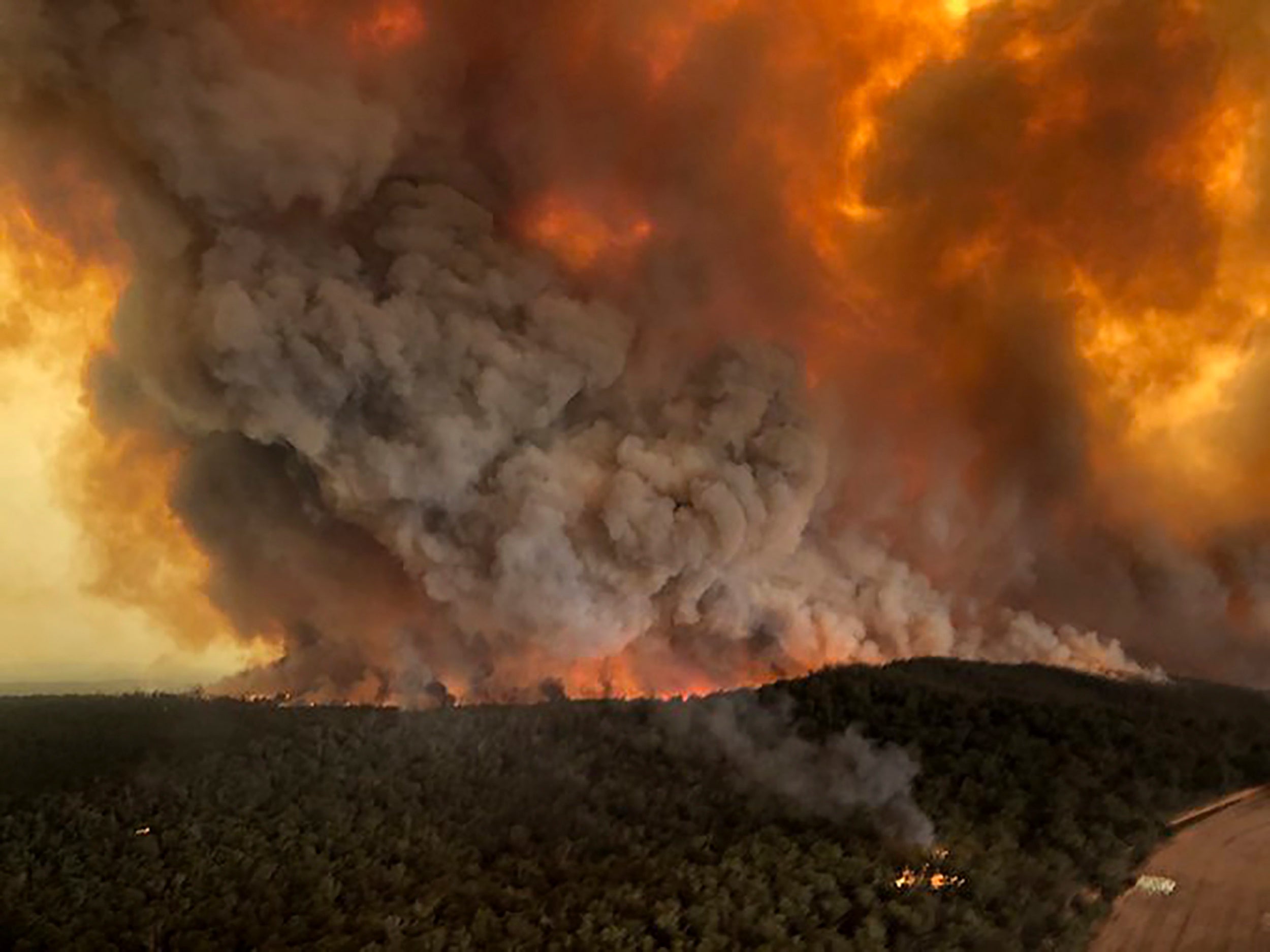 BHP Billiton warned that smoke from wildfires is hitting coal production in Austrialia