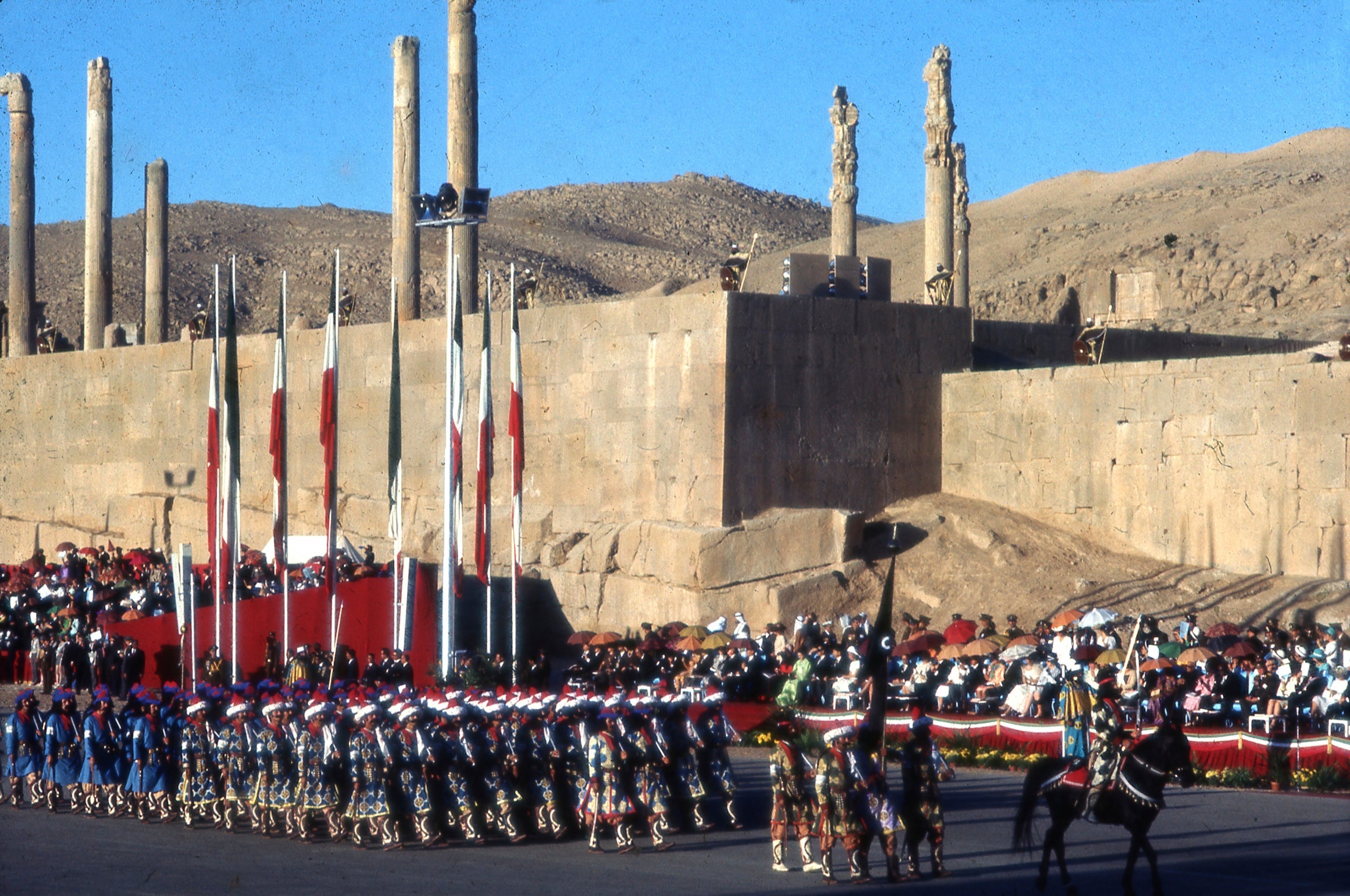 Western leaders and royals flocked to Persepolis in 1971 to celebrate the Shah’s 2,500-year-old empire