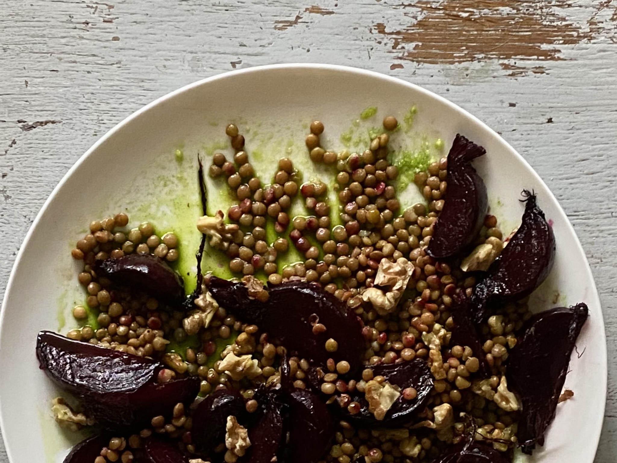 Not only does chive oil look gorgeous, it also lends a mild, oniony aroma to your dish (Photos by Julia Platt Leonard)