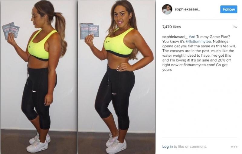 Sophie’s choice: ‘Flat Tummy Tea’ fell foul of the authorities