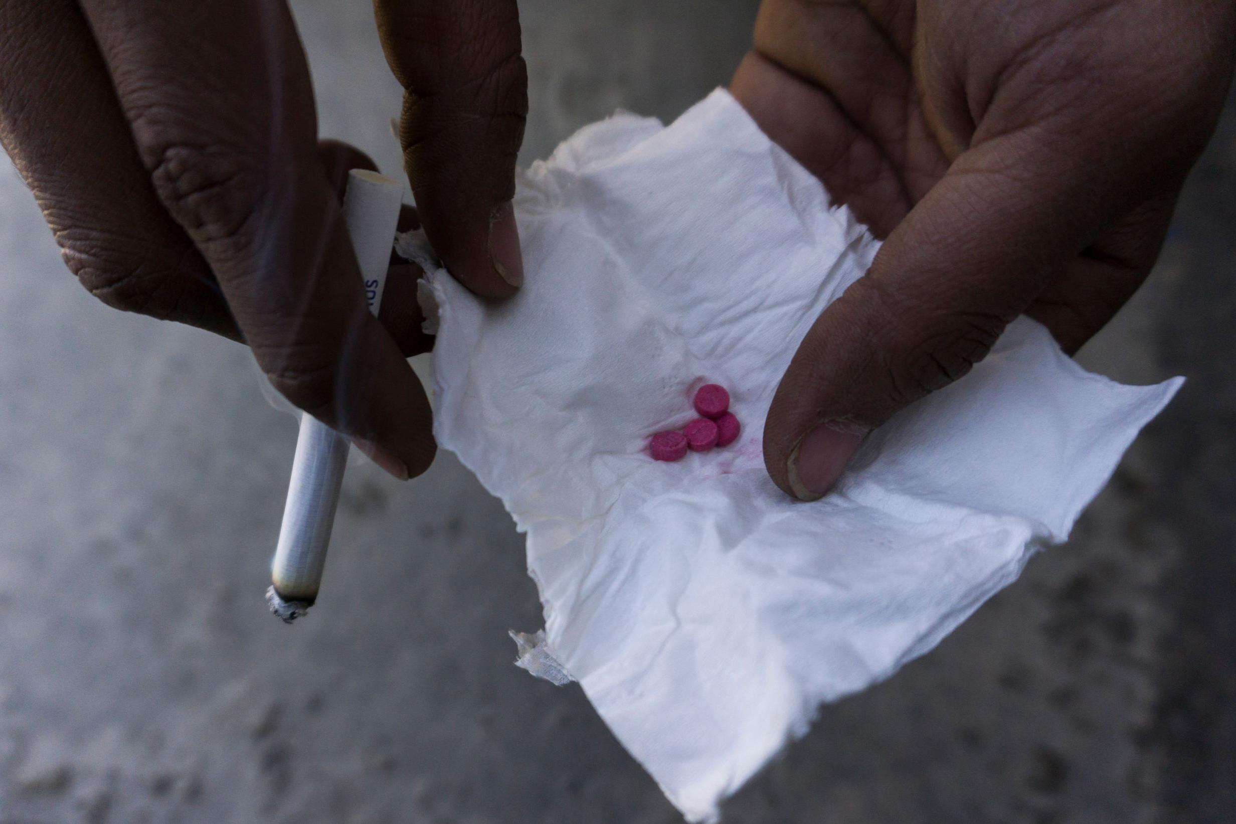 Low-grade crystal meth tablets, known as yaba (AFP/Getty)