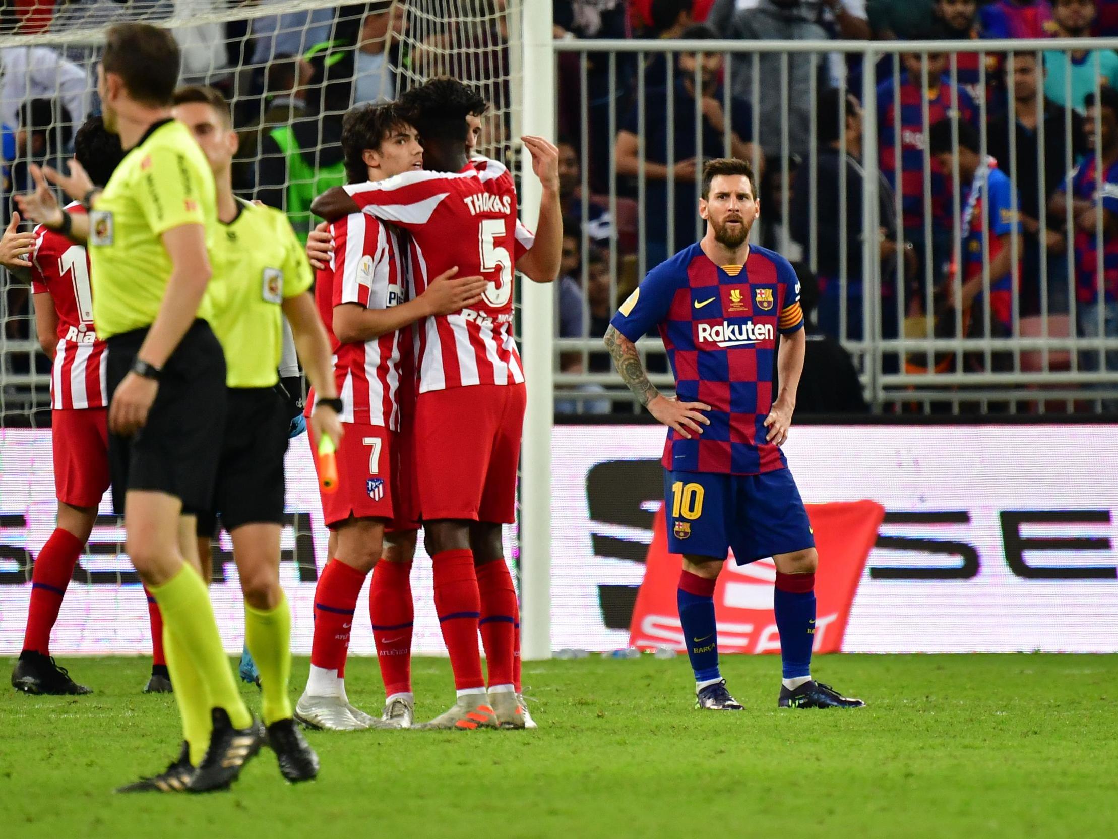 Barcelona were undone by two late goals