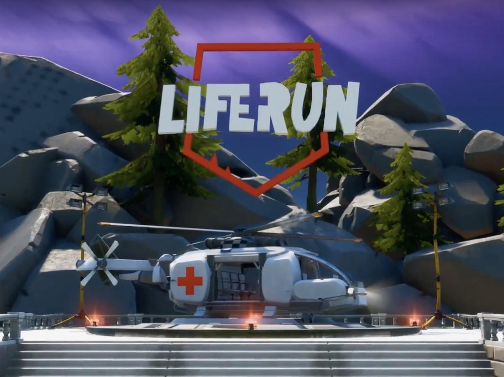 The new LifeRun mode is the result of a collaboration between Epic Games and the International Red Cross