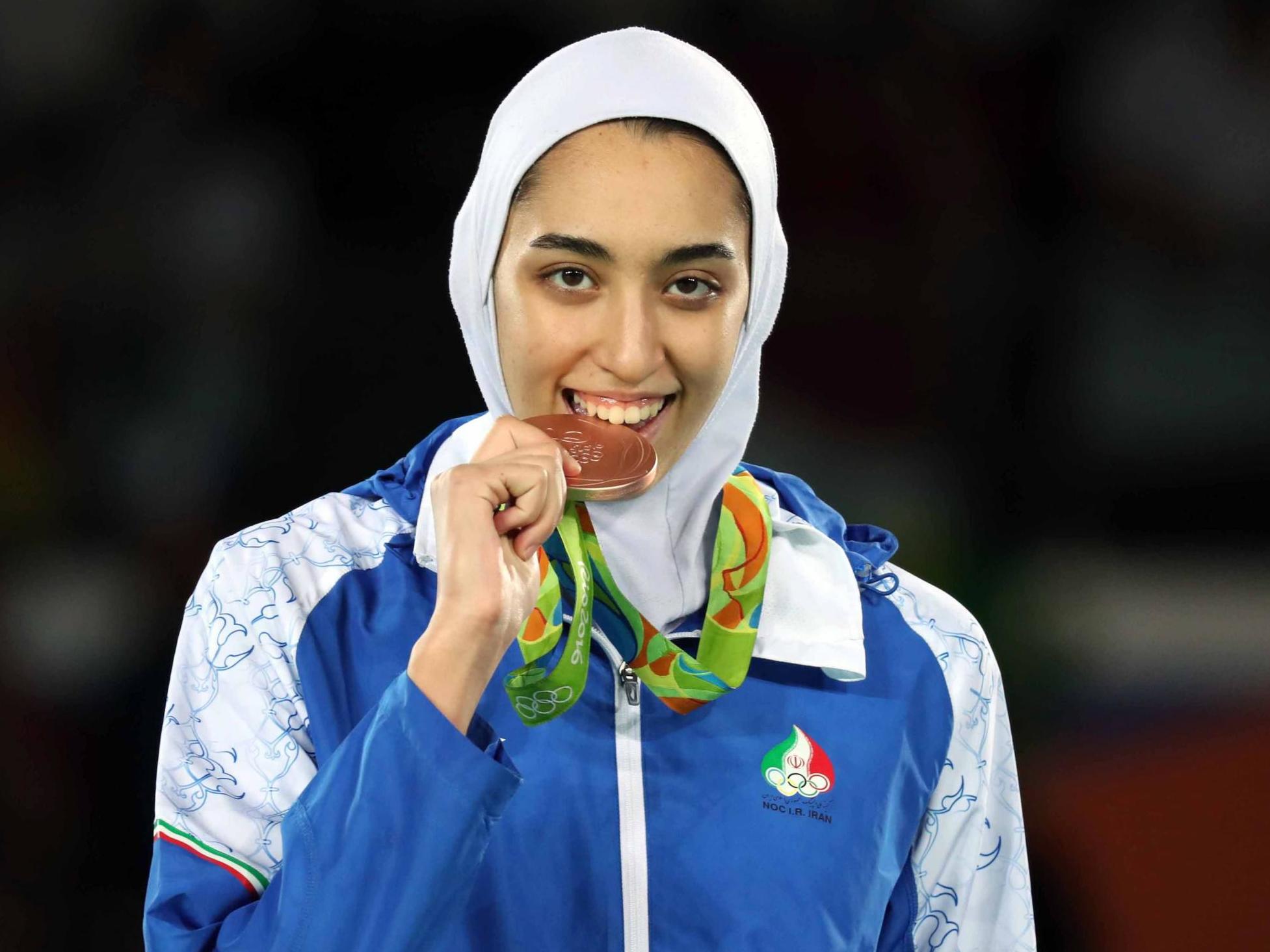 Kimia Alizadeh won bronze in taekwondo at the 2016 games in Rio